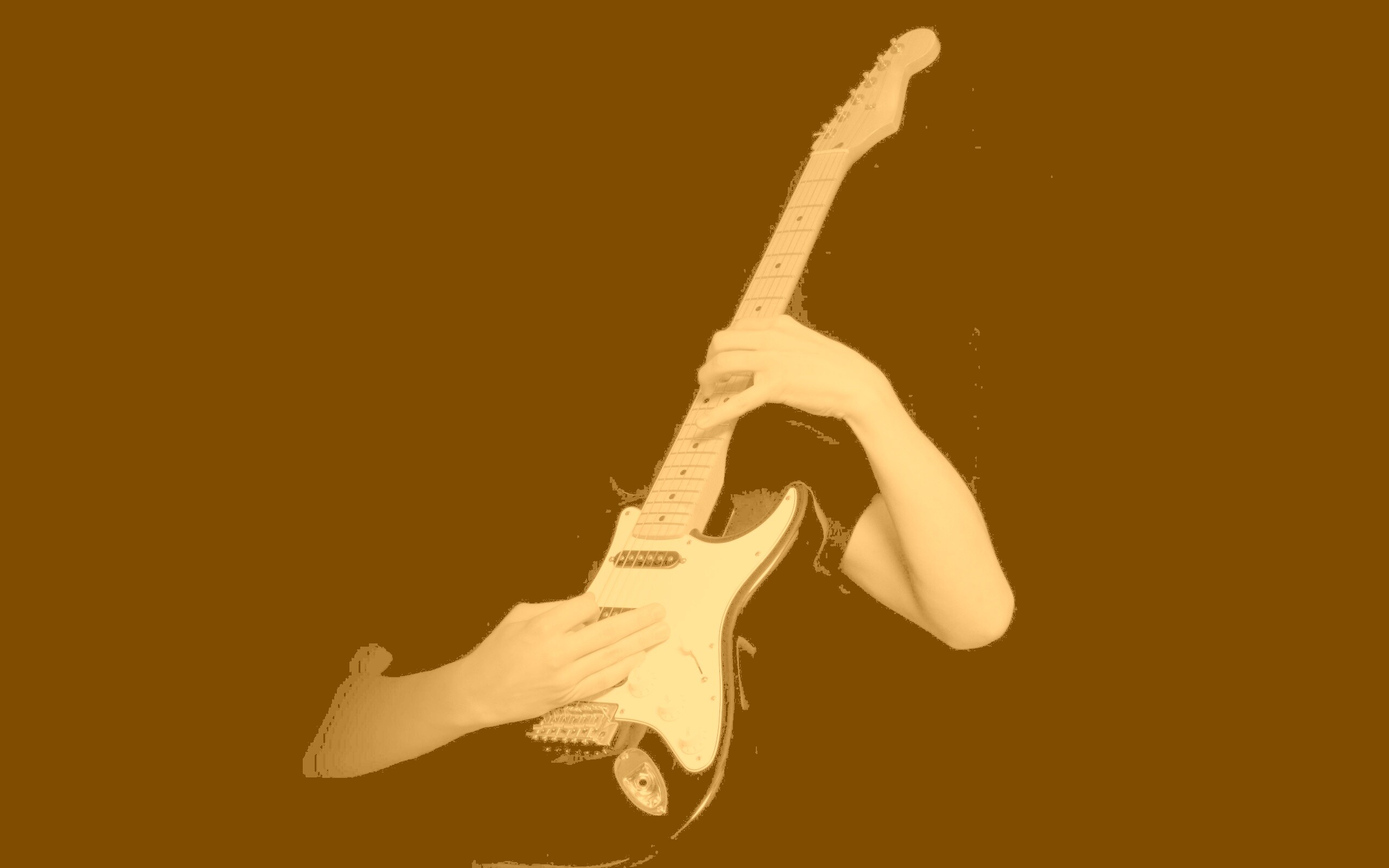 Игра на электрогитаре обои