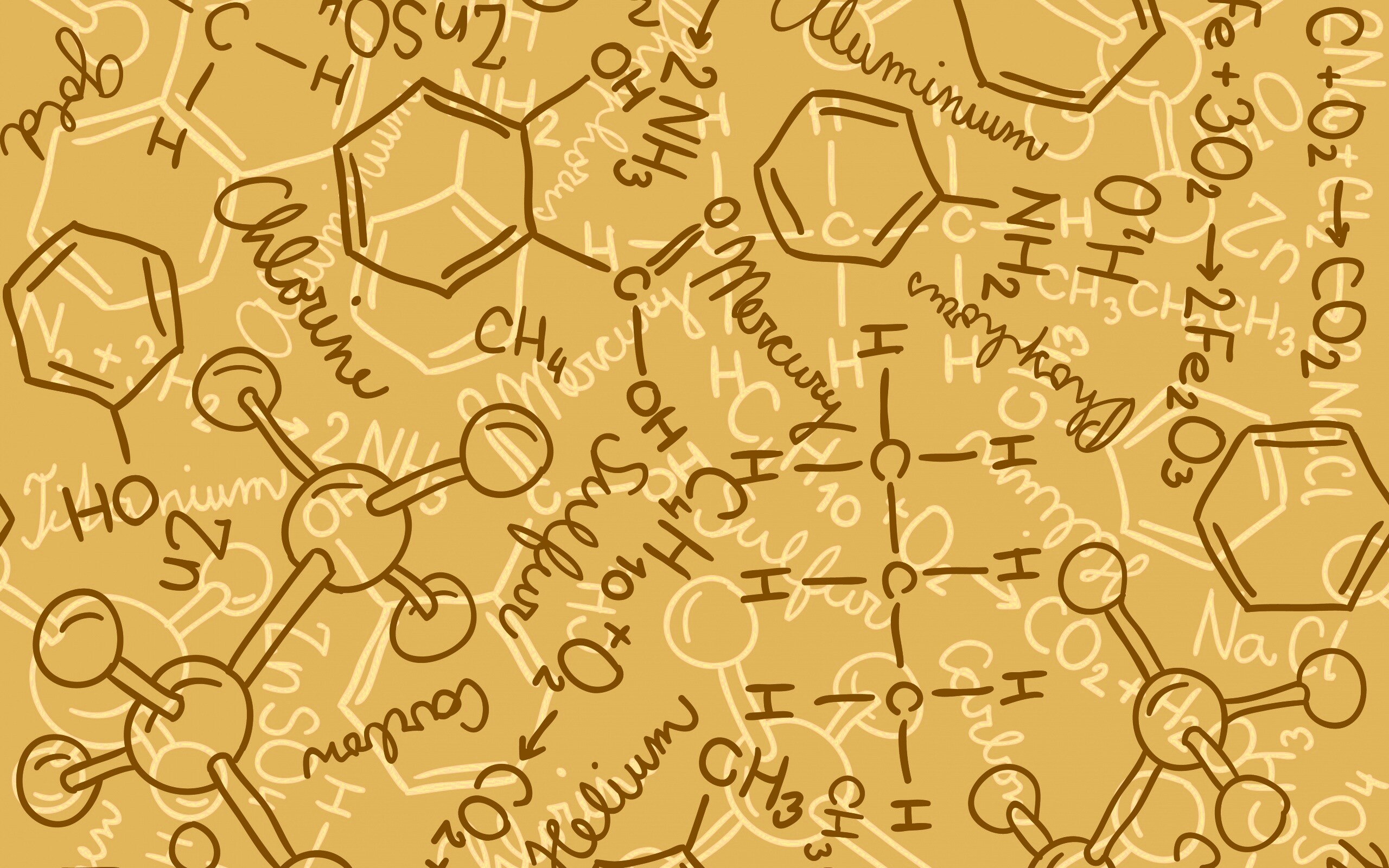 Химические формулы обои