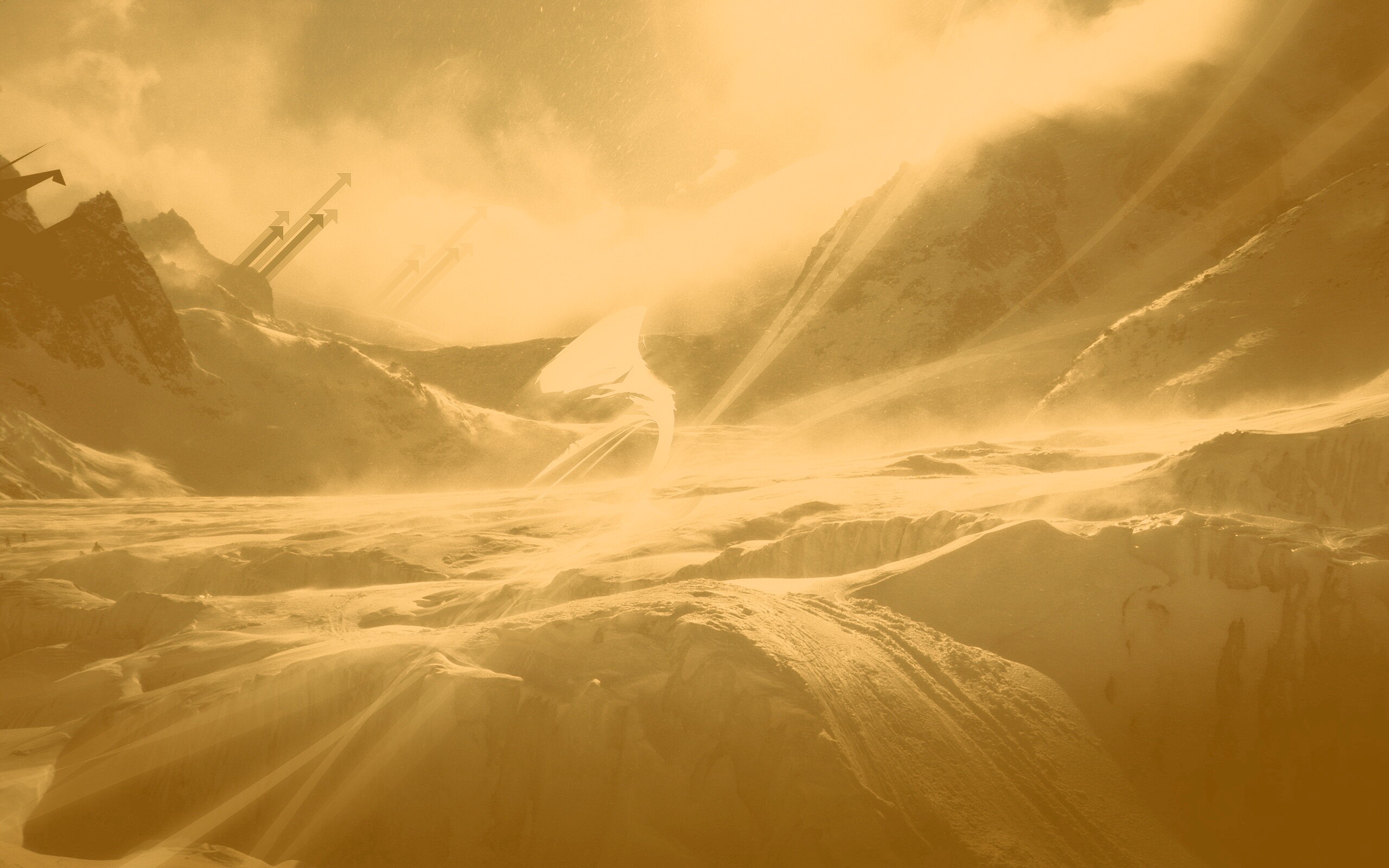 Туманные горы обои