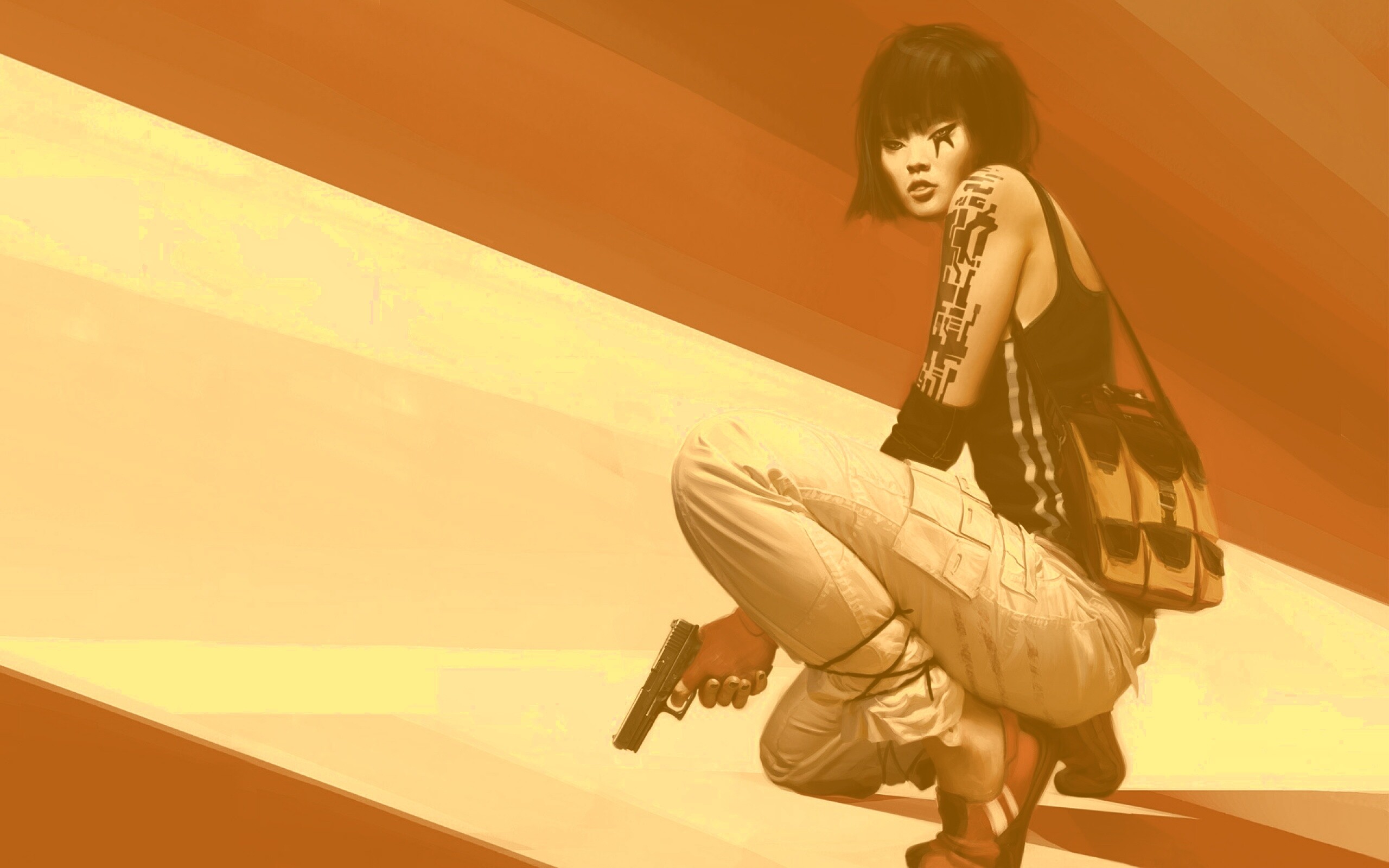 Фейт с пистолетом обои