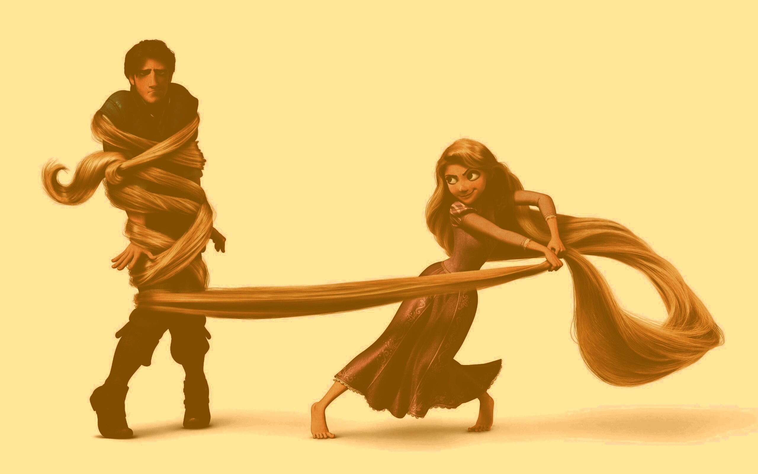 Рапунцель и пойманный Флин обои