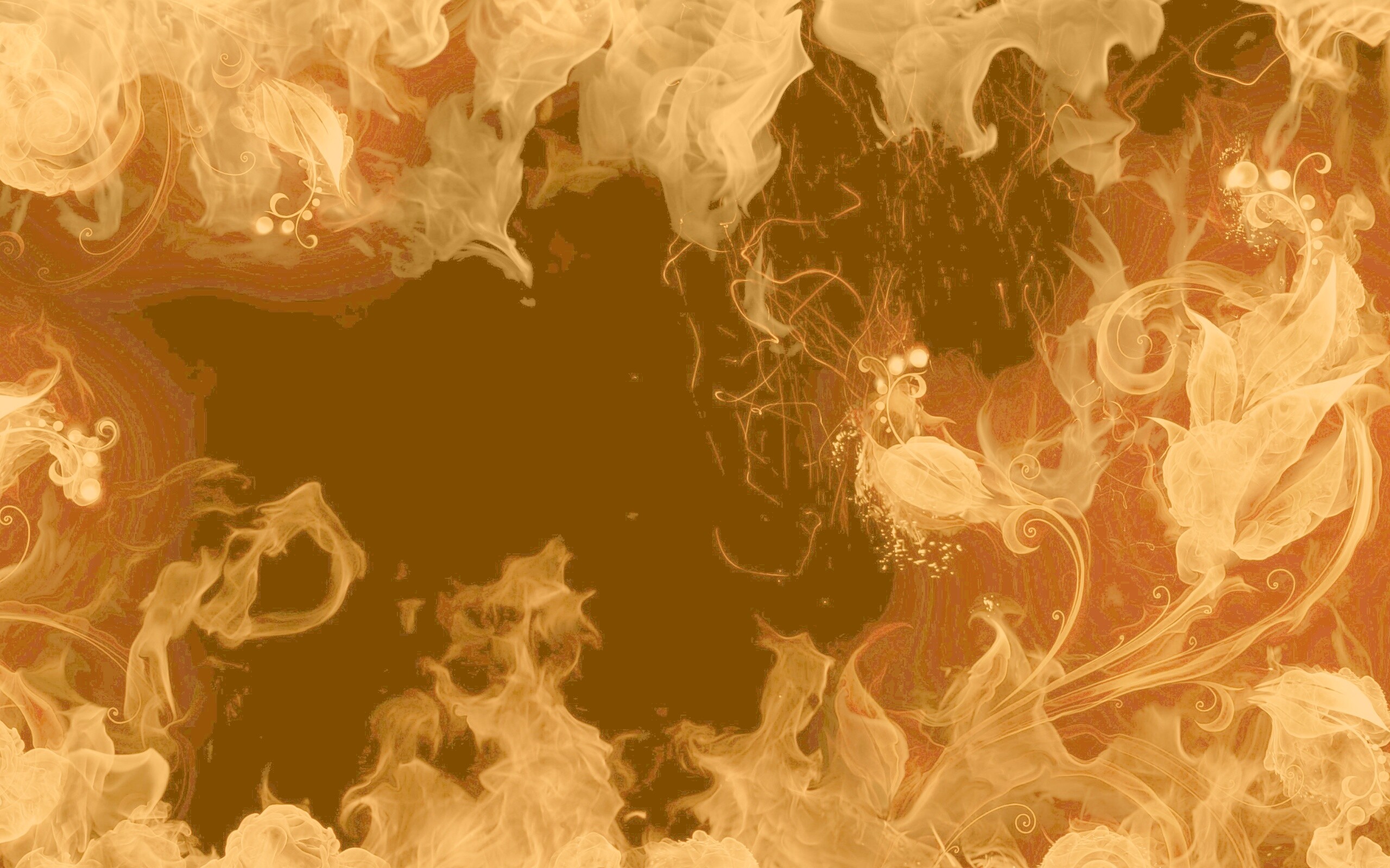 Огненные цветы обои