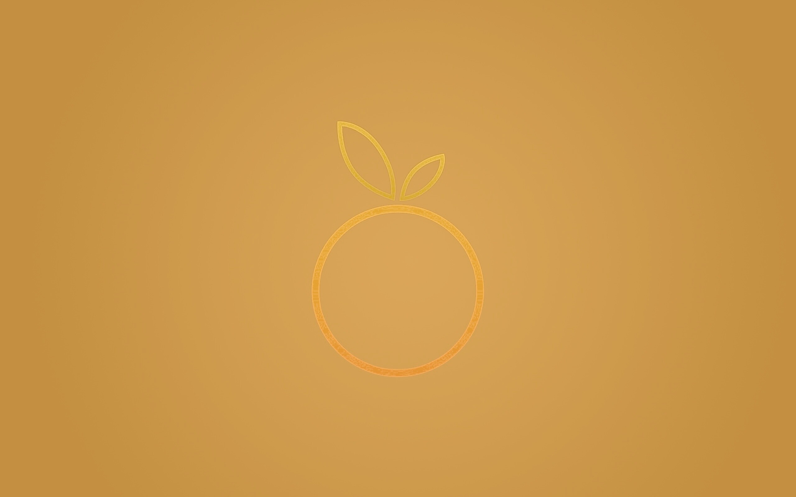 Стилизованная апельсинка обои