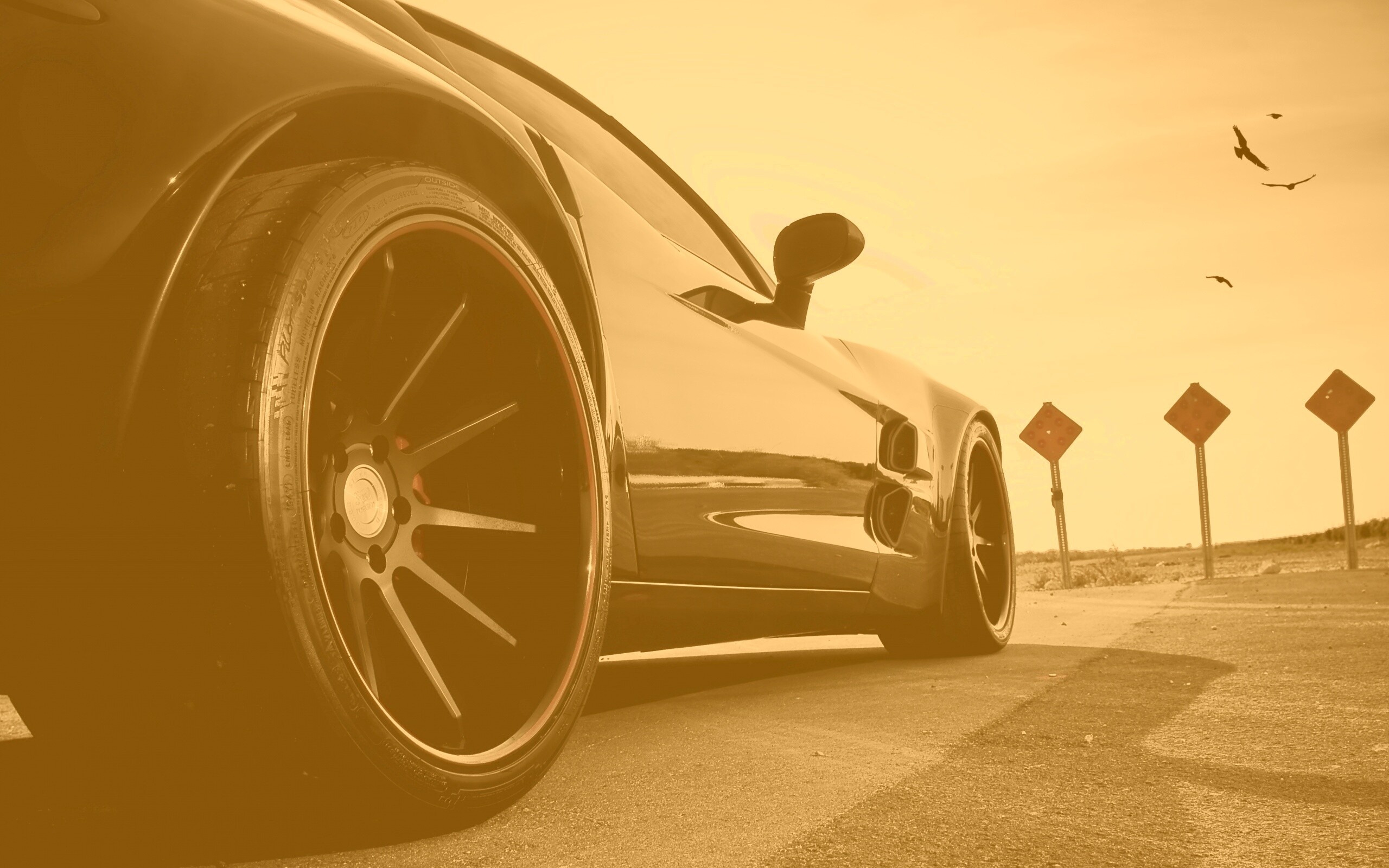 Чёрный концепт обои