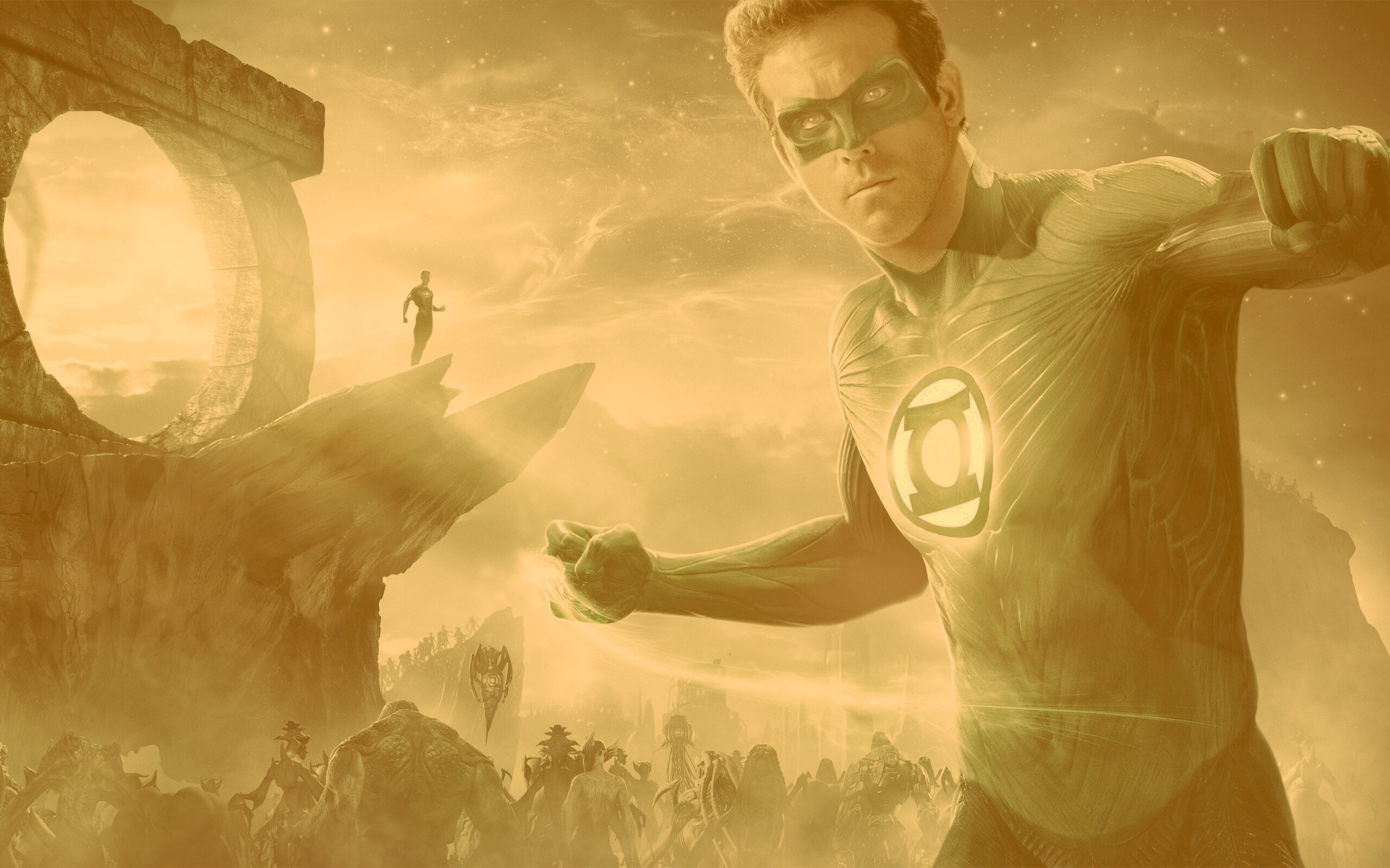 Зелёный фонарь обои