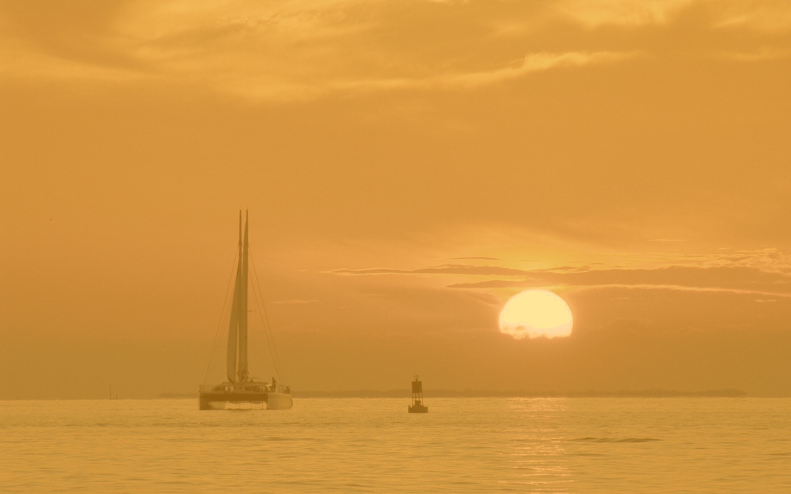 Празднование заката обои