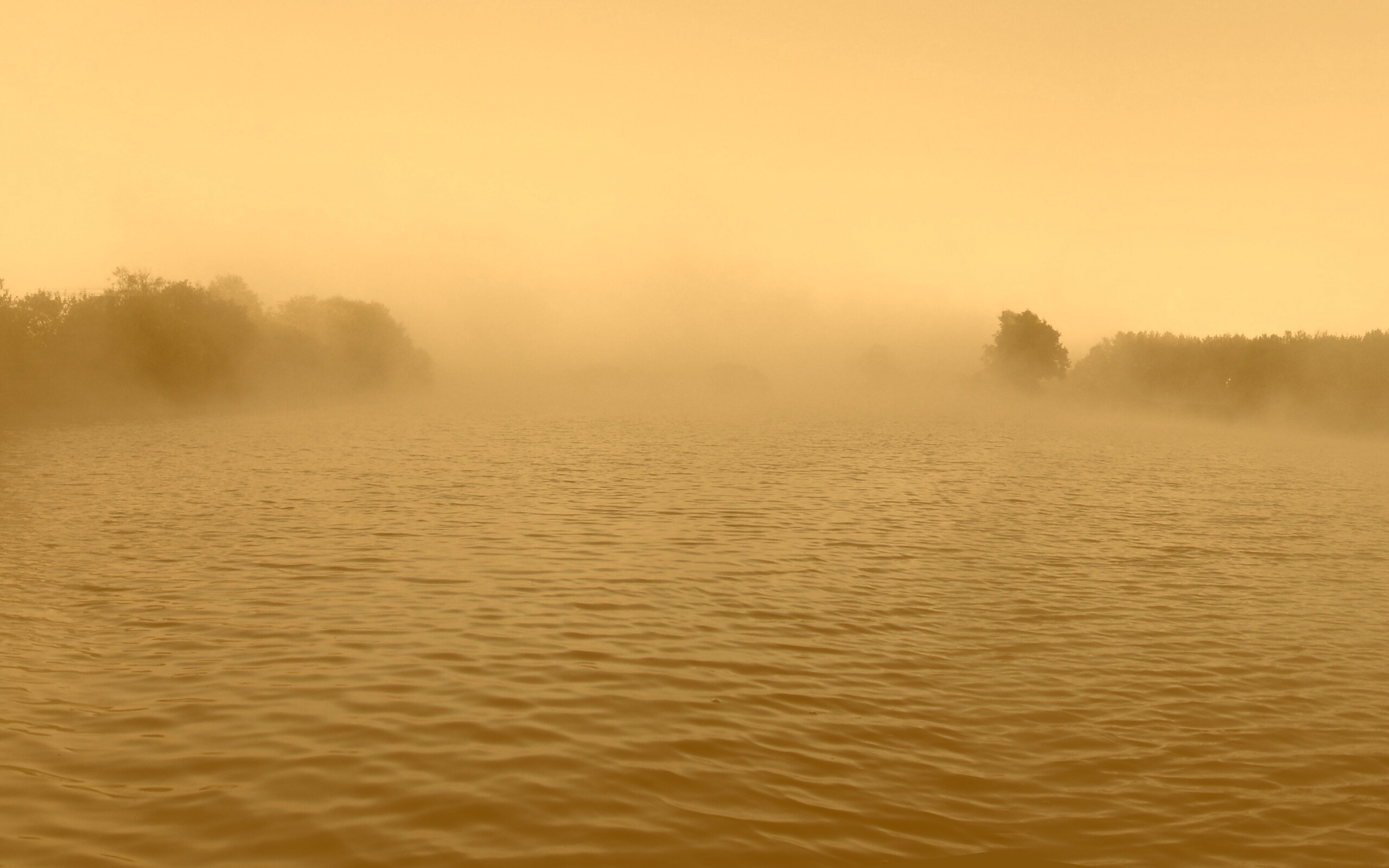 Речной туман обои