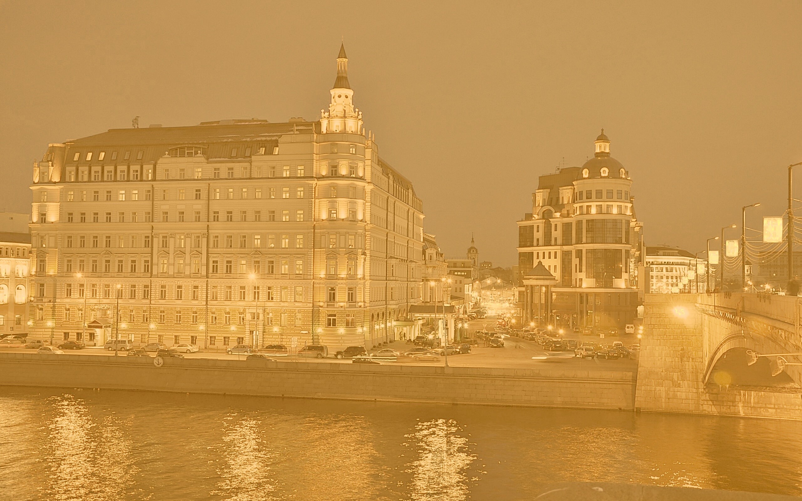 Ночной город обои