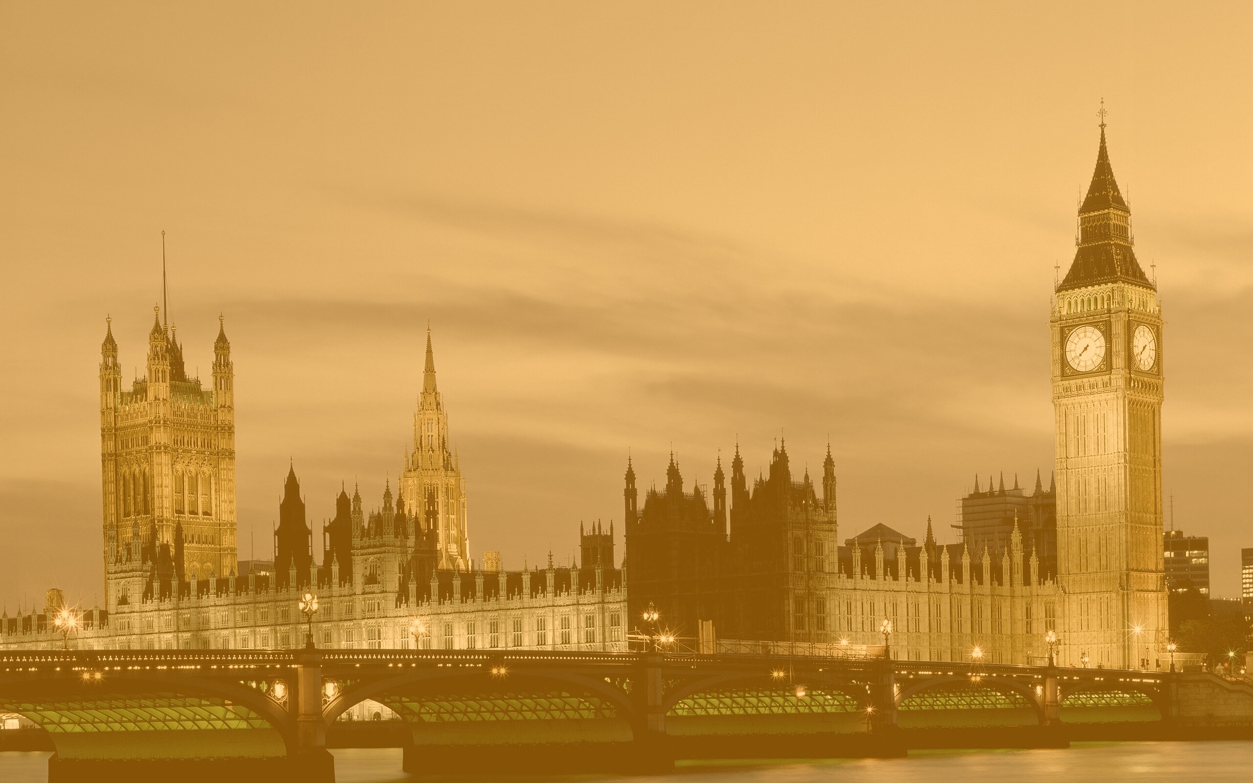 Биг Бен и здание парламента ночью обои