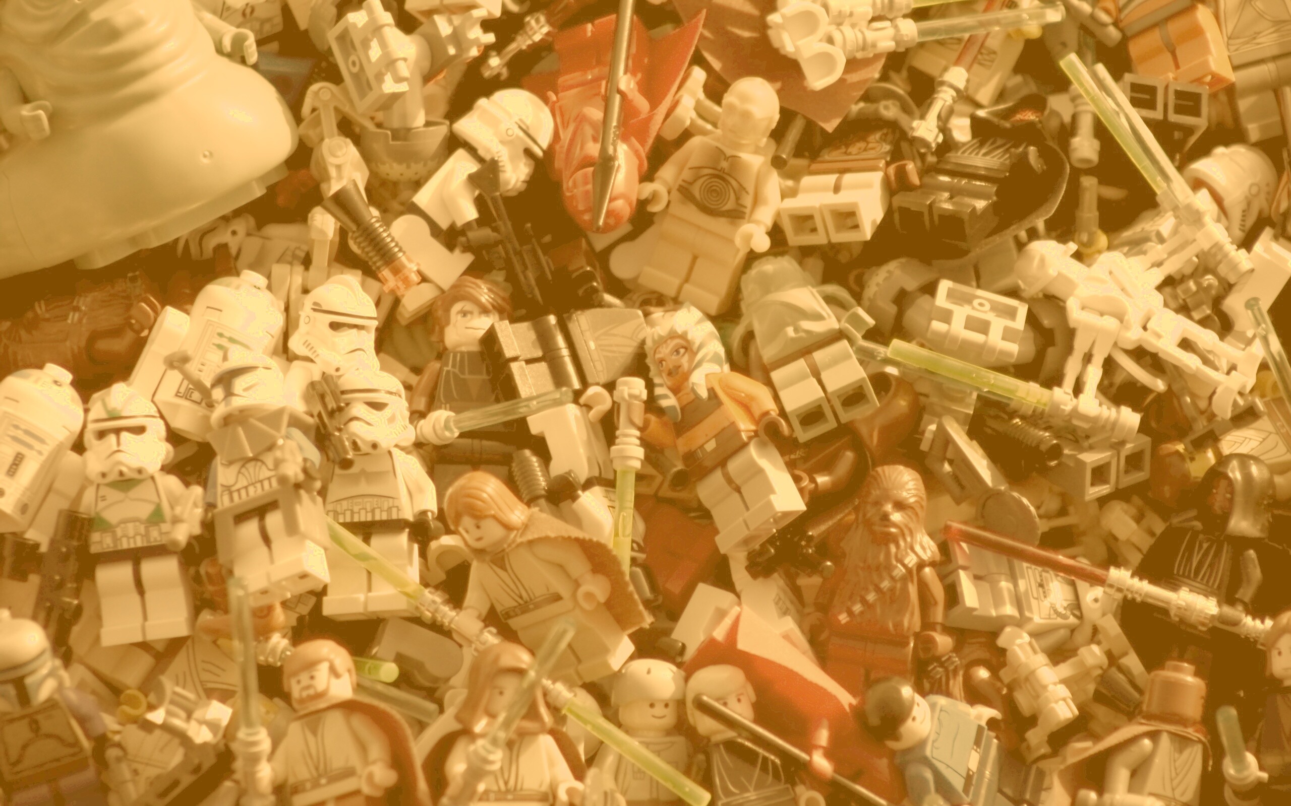 Человечки лего по мотивам звездных войн обои