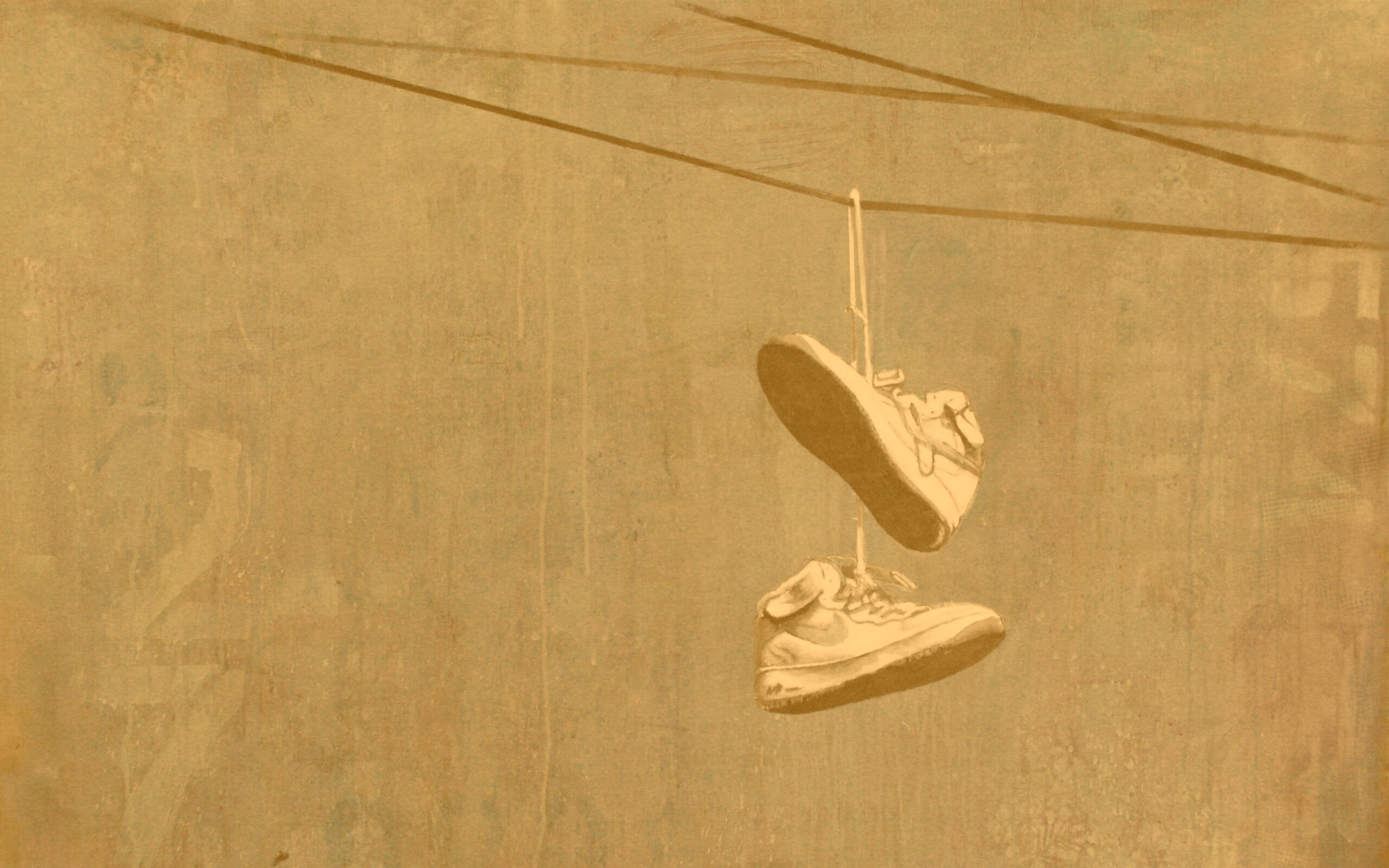 Кросовки на проводе обои