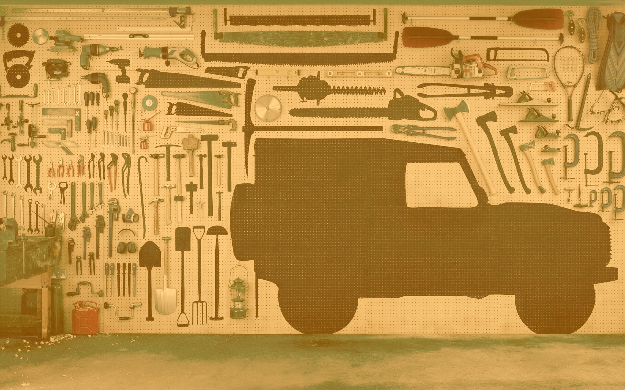 Типичный гараж обои