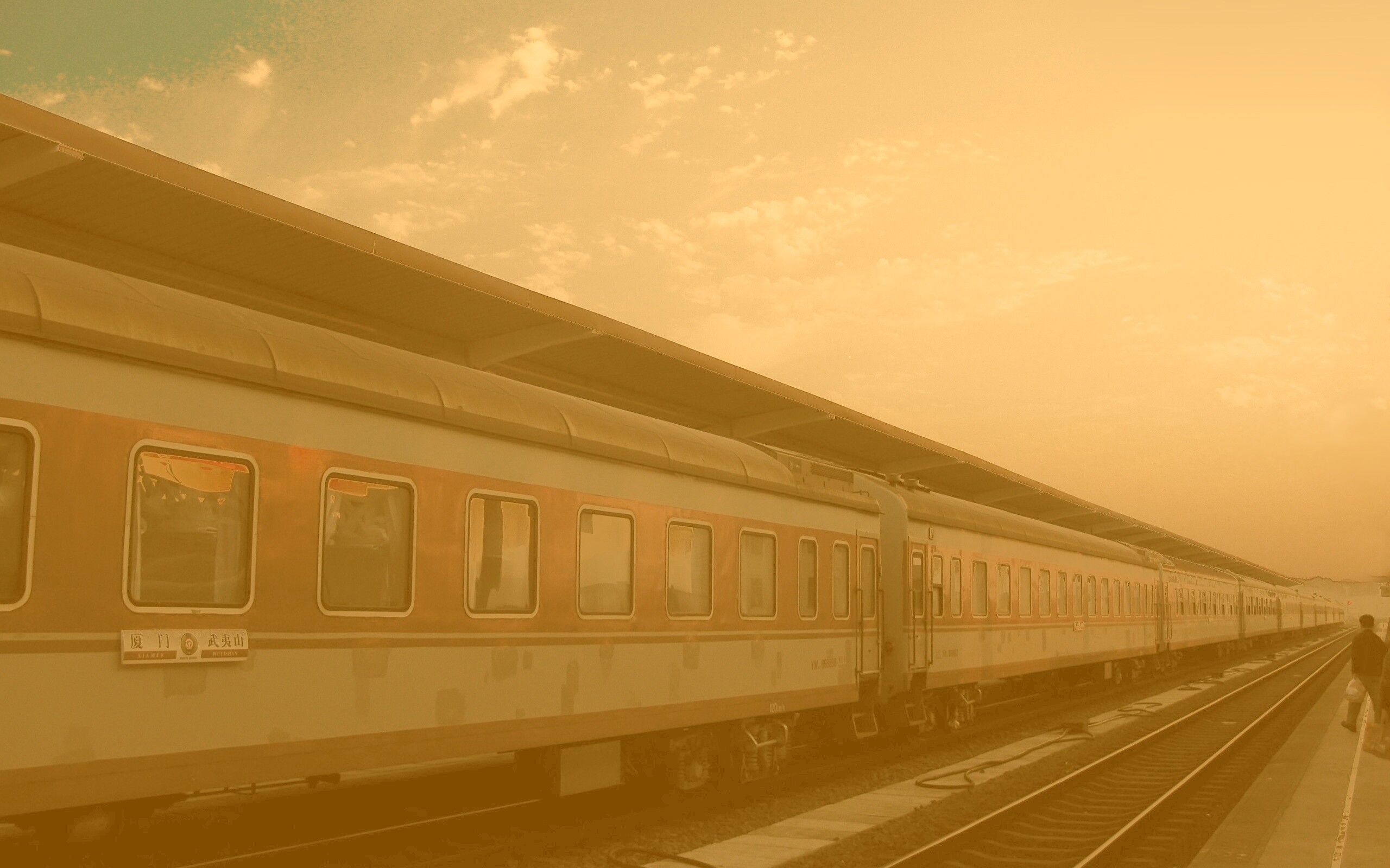 Пассажирский состав обои