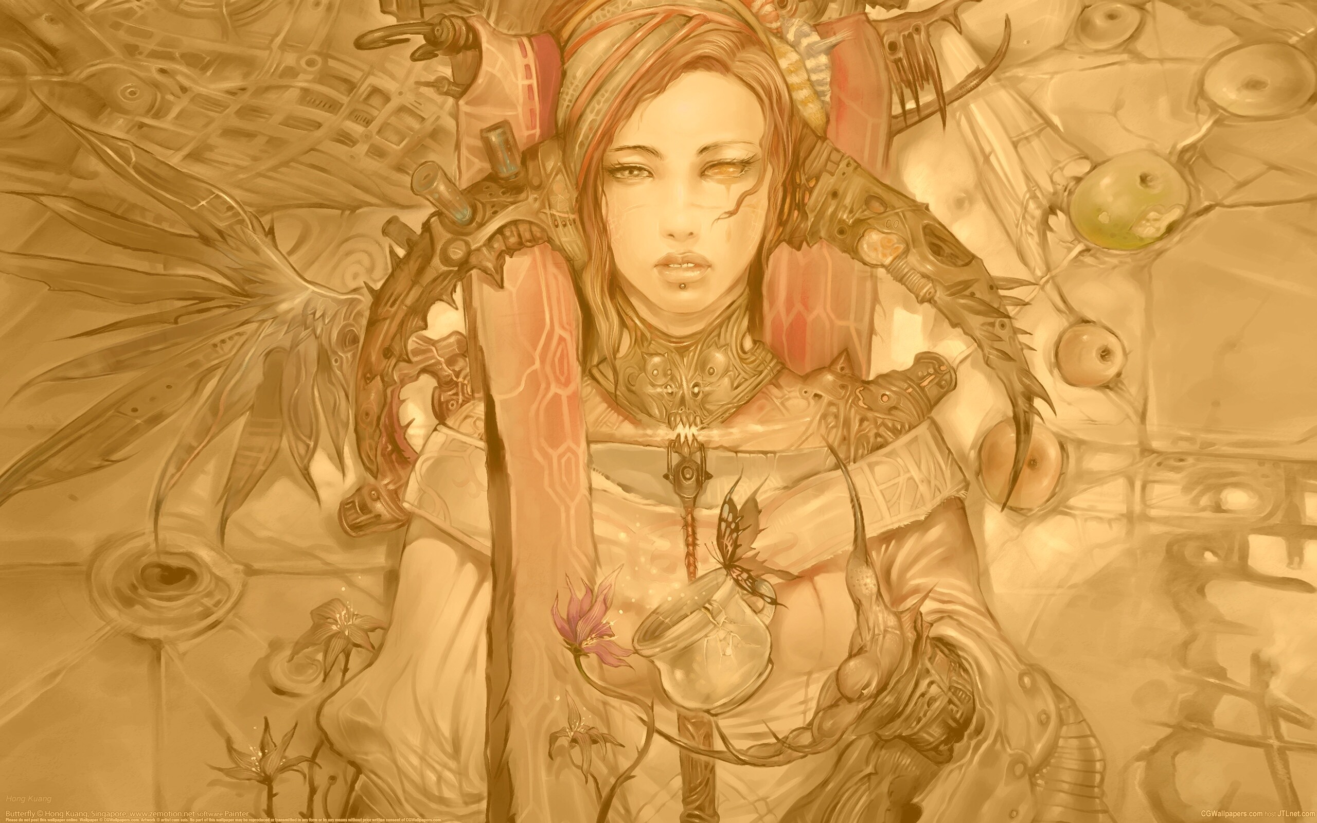 Странная девушка обои