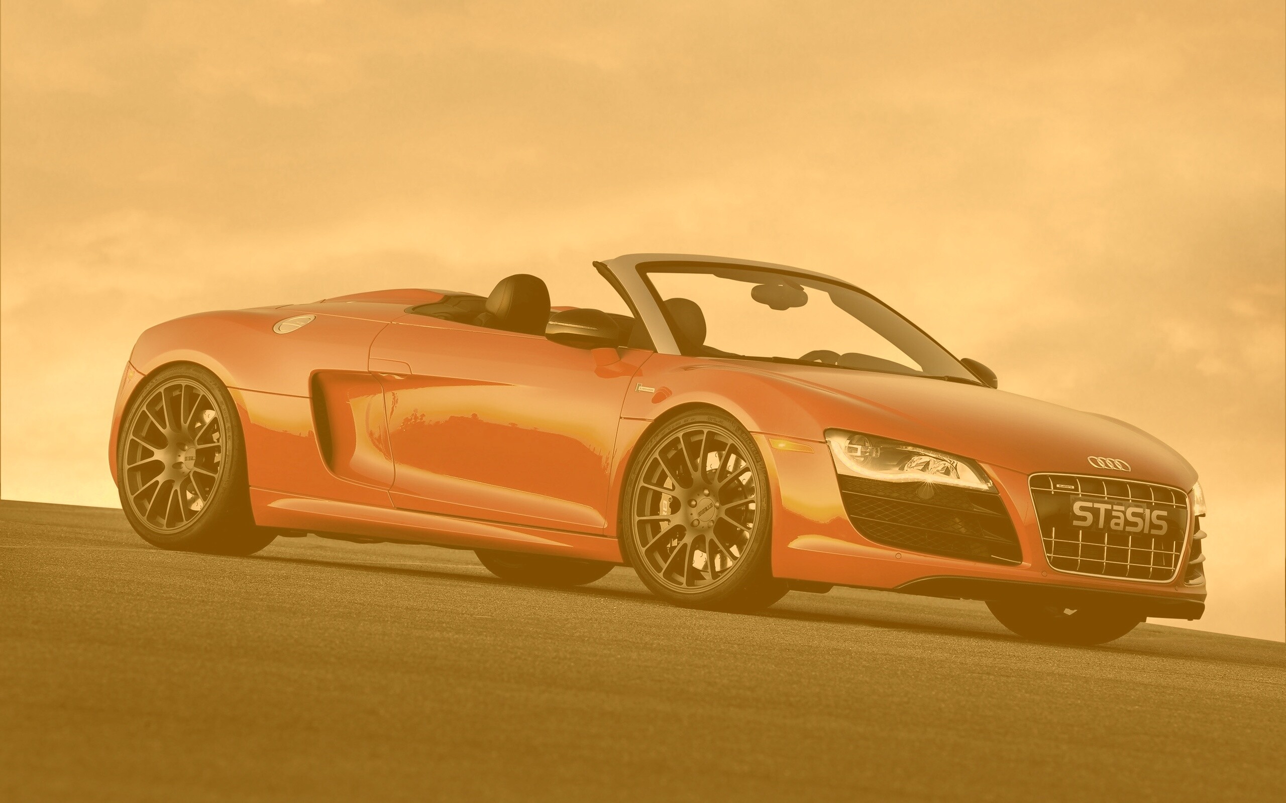 Красная Audi обои