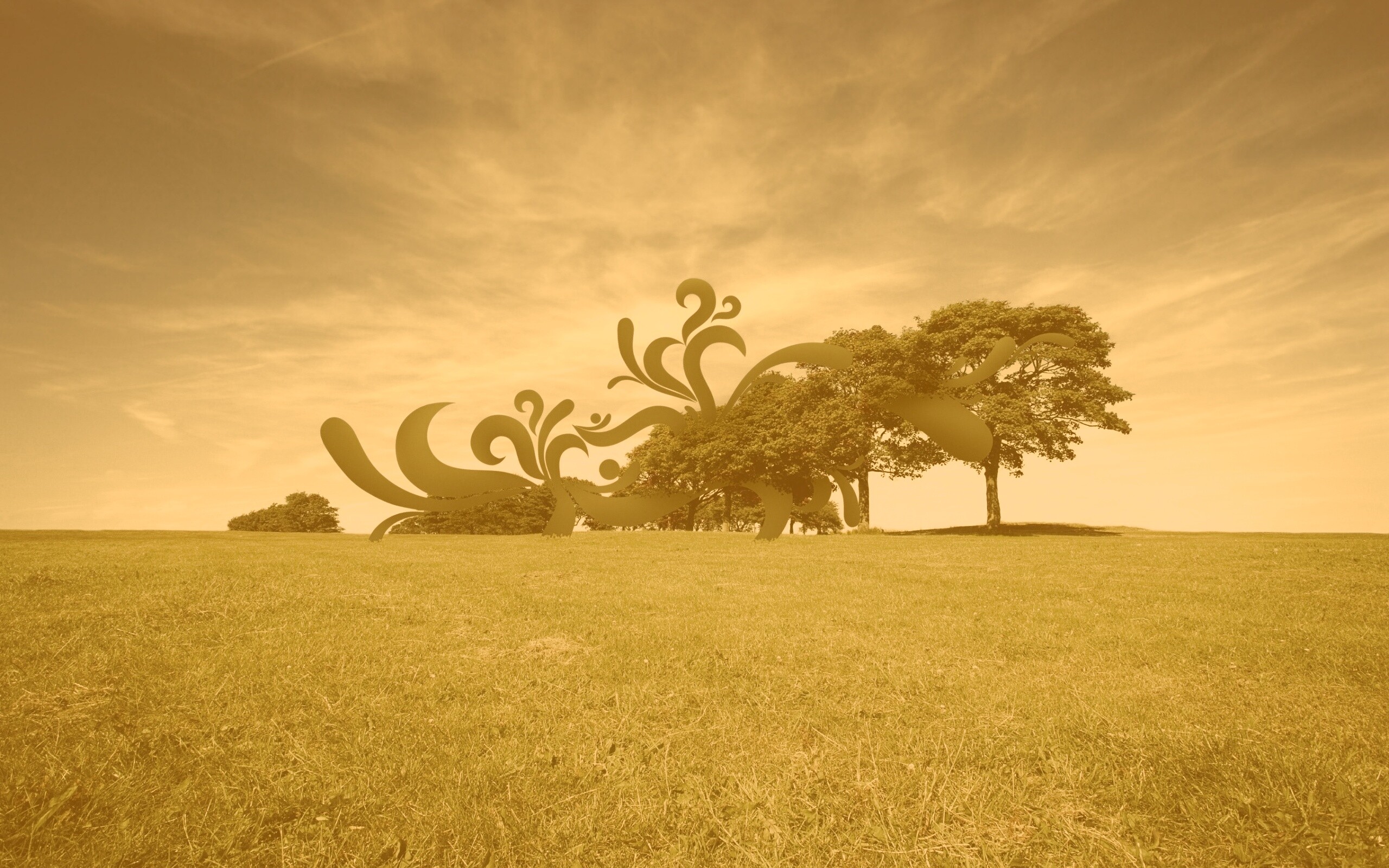 На равнине обои