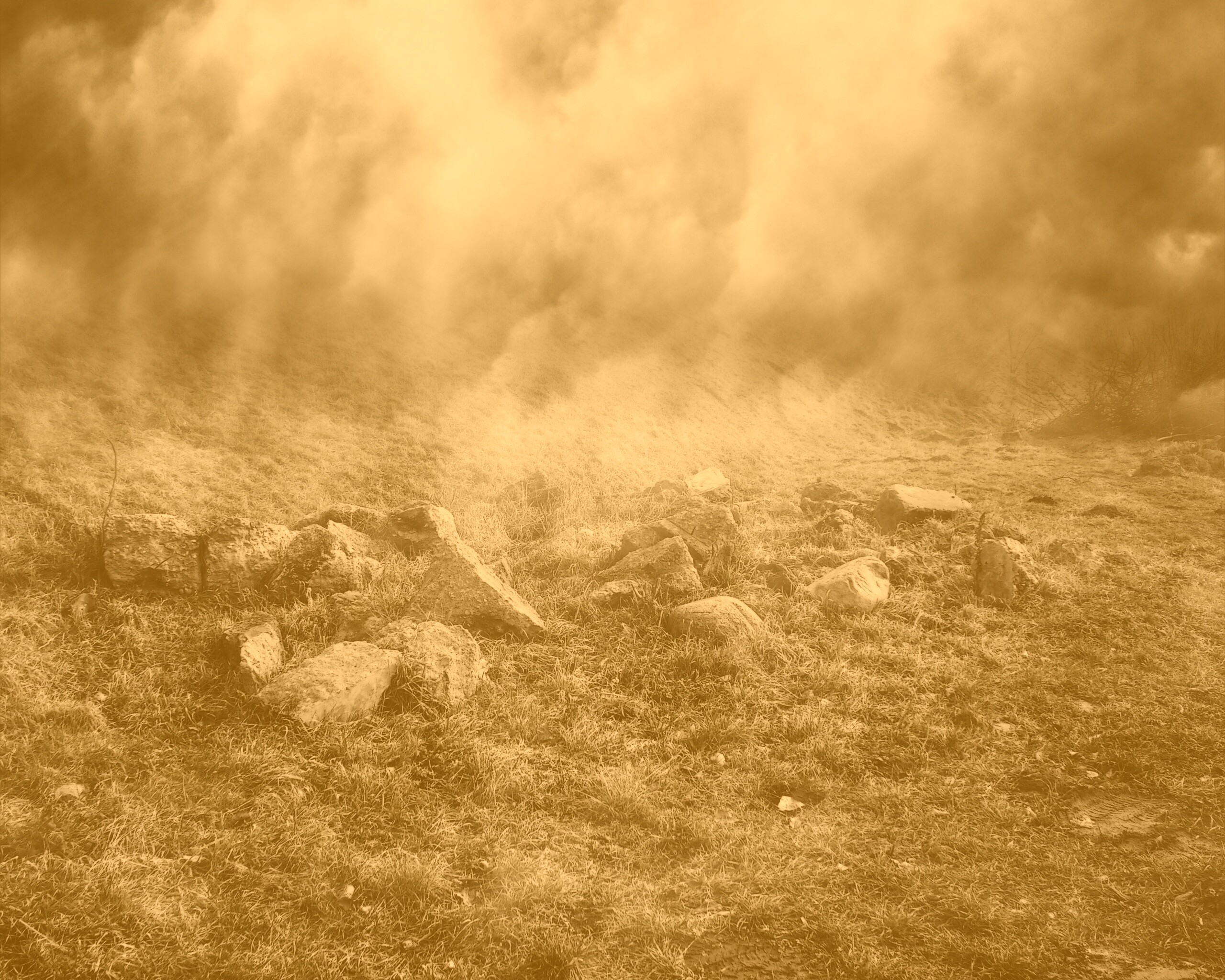 Туман на склоне обои