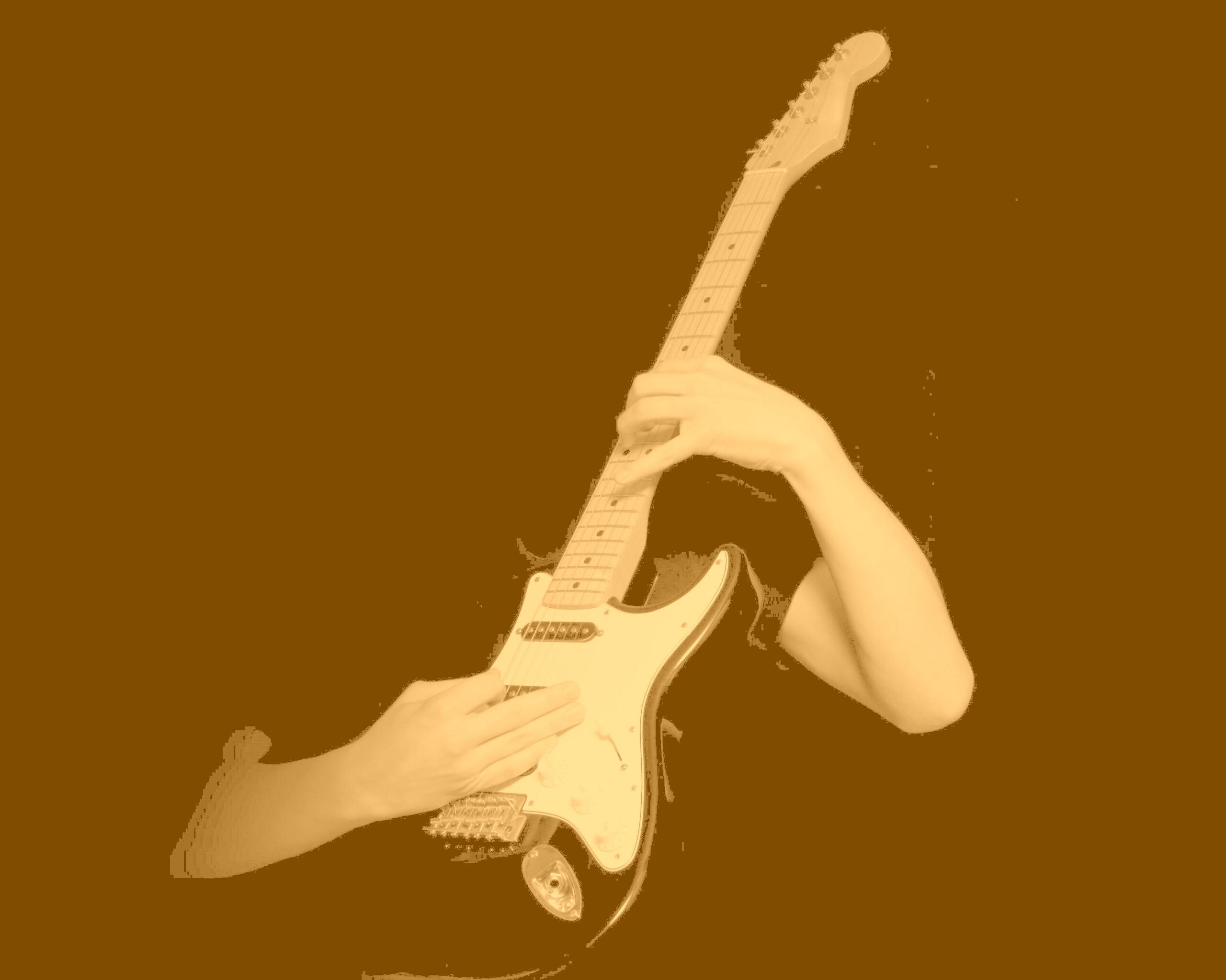 Игра на электрогитаре обои