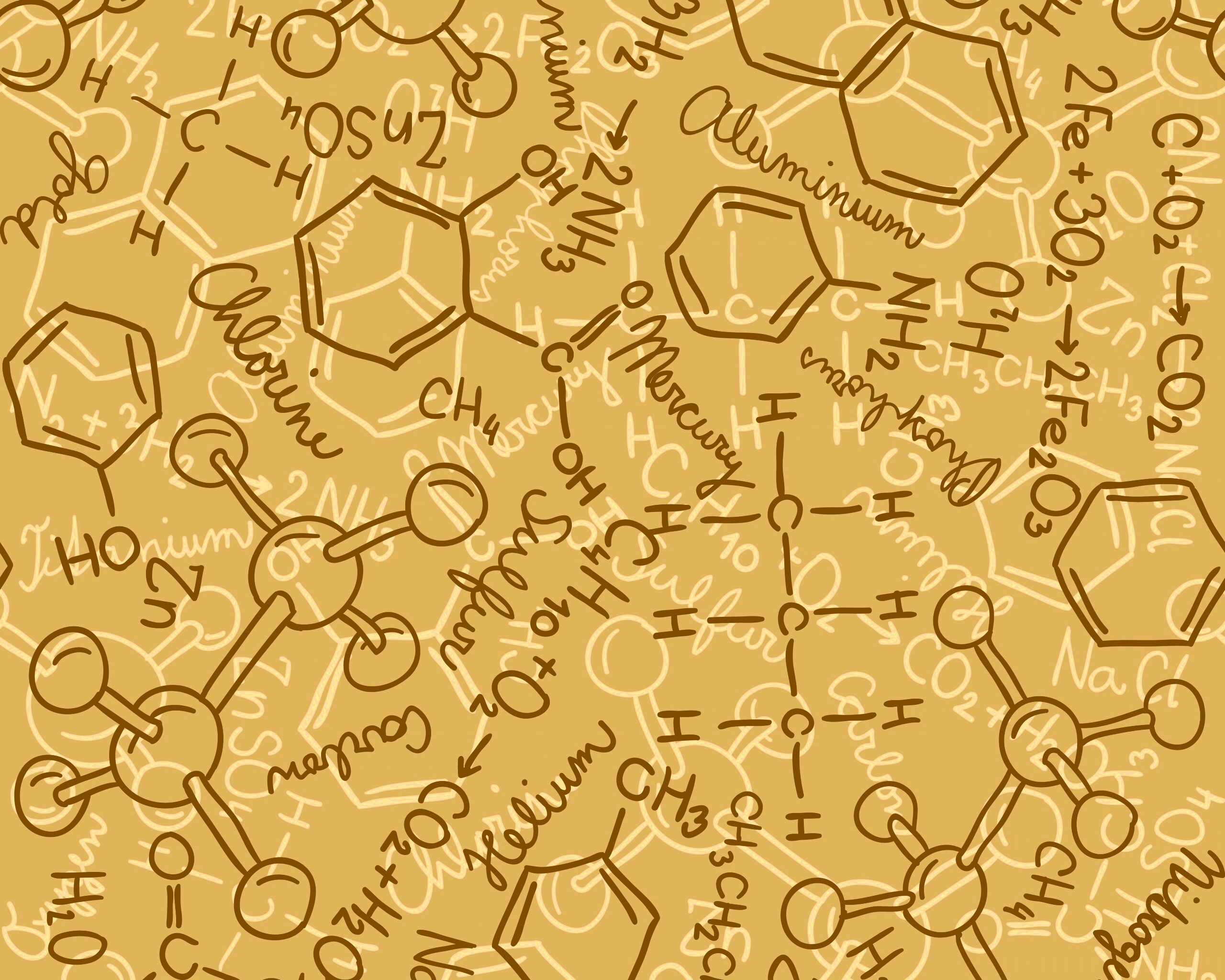 Химические формулы обои
