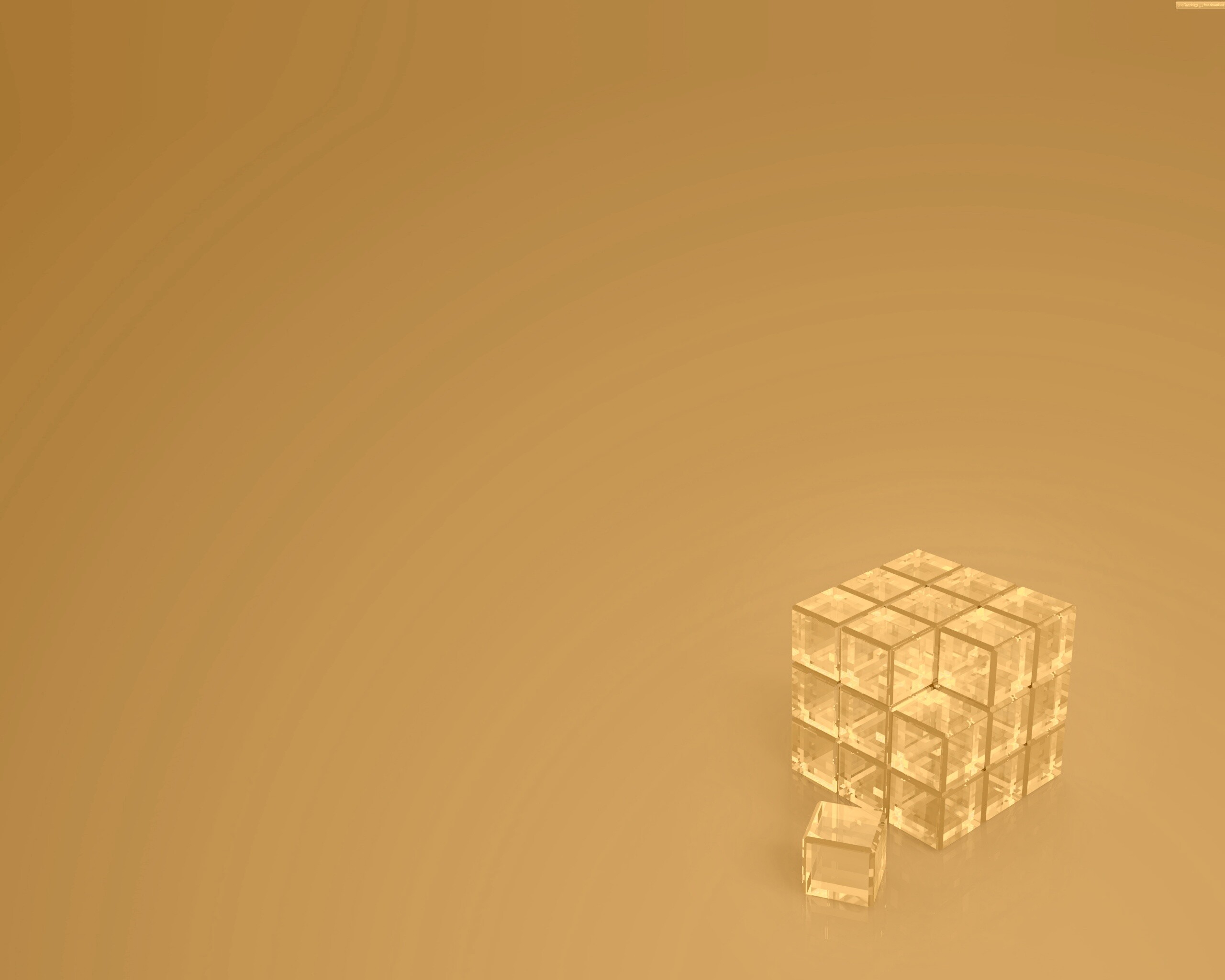 Стеклянный куб обои