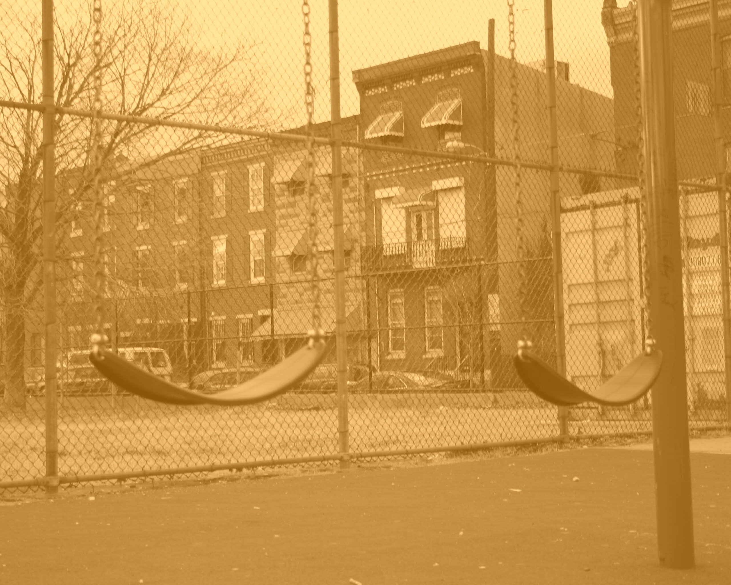 Пустые качели обои