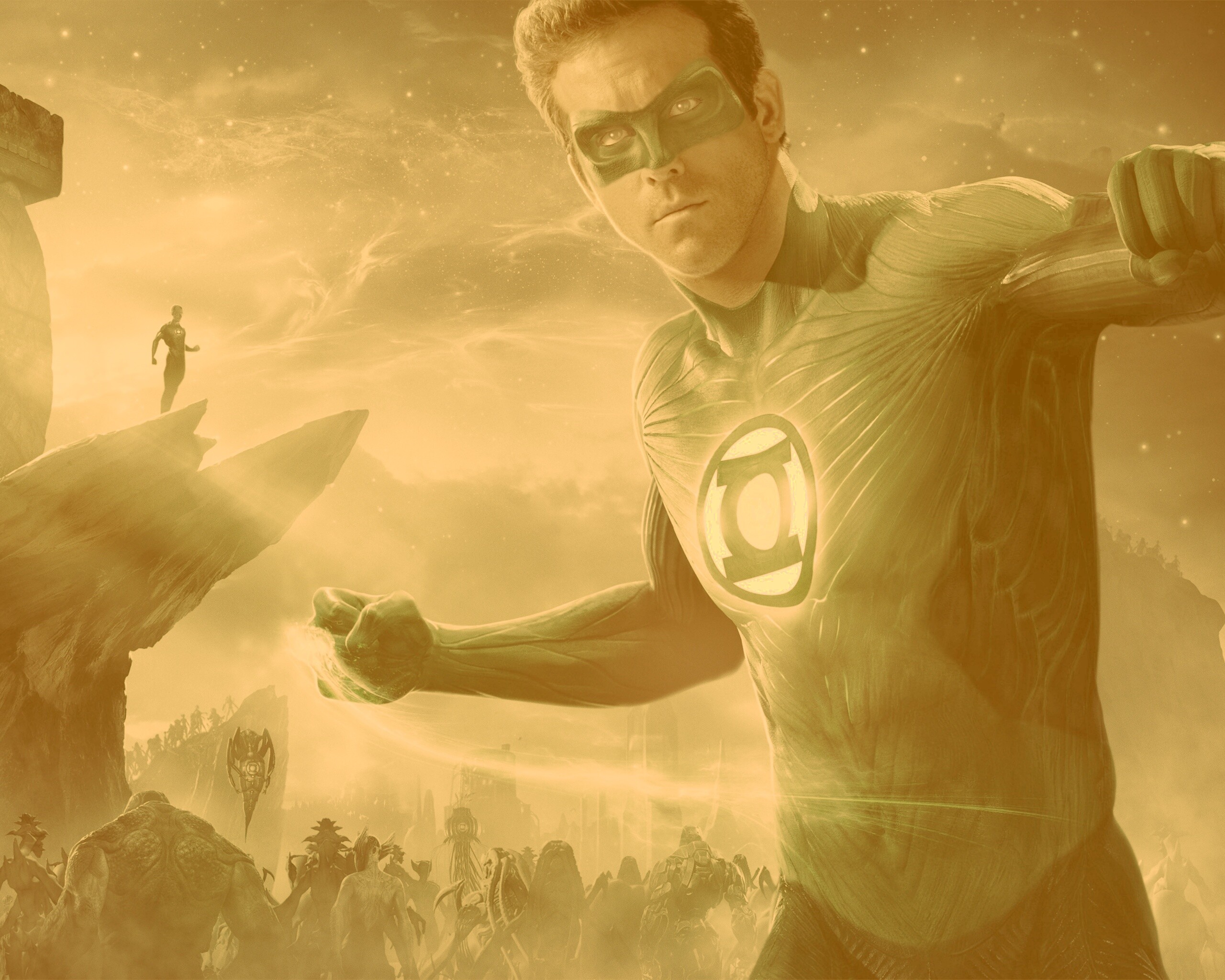 Зелёный фонарь обои