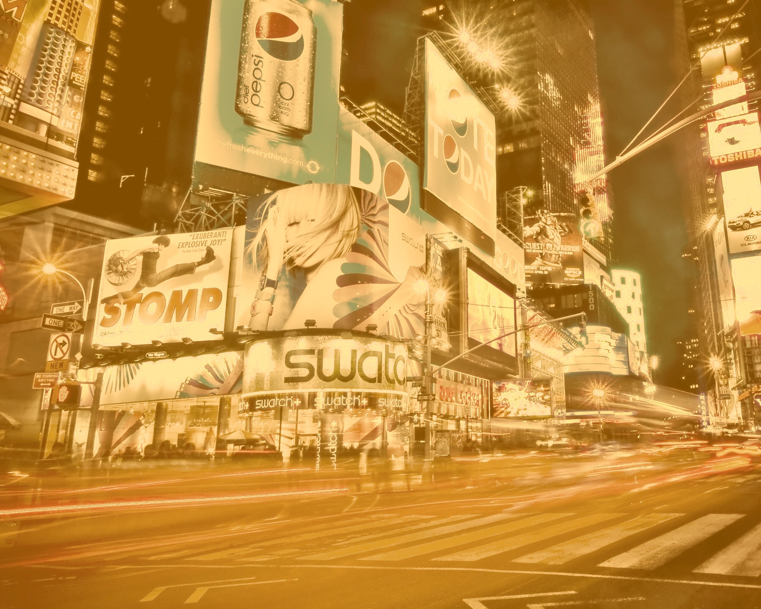 Огни мегаполиса обои