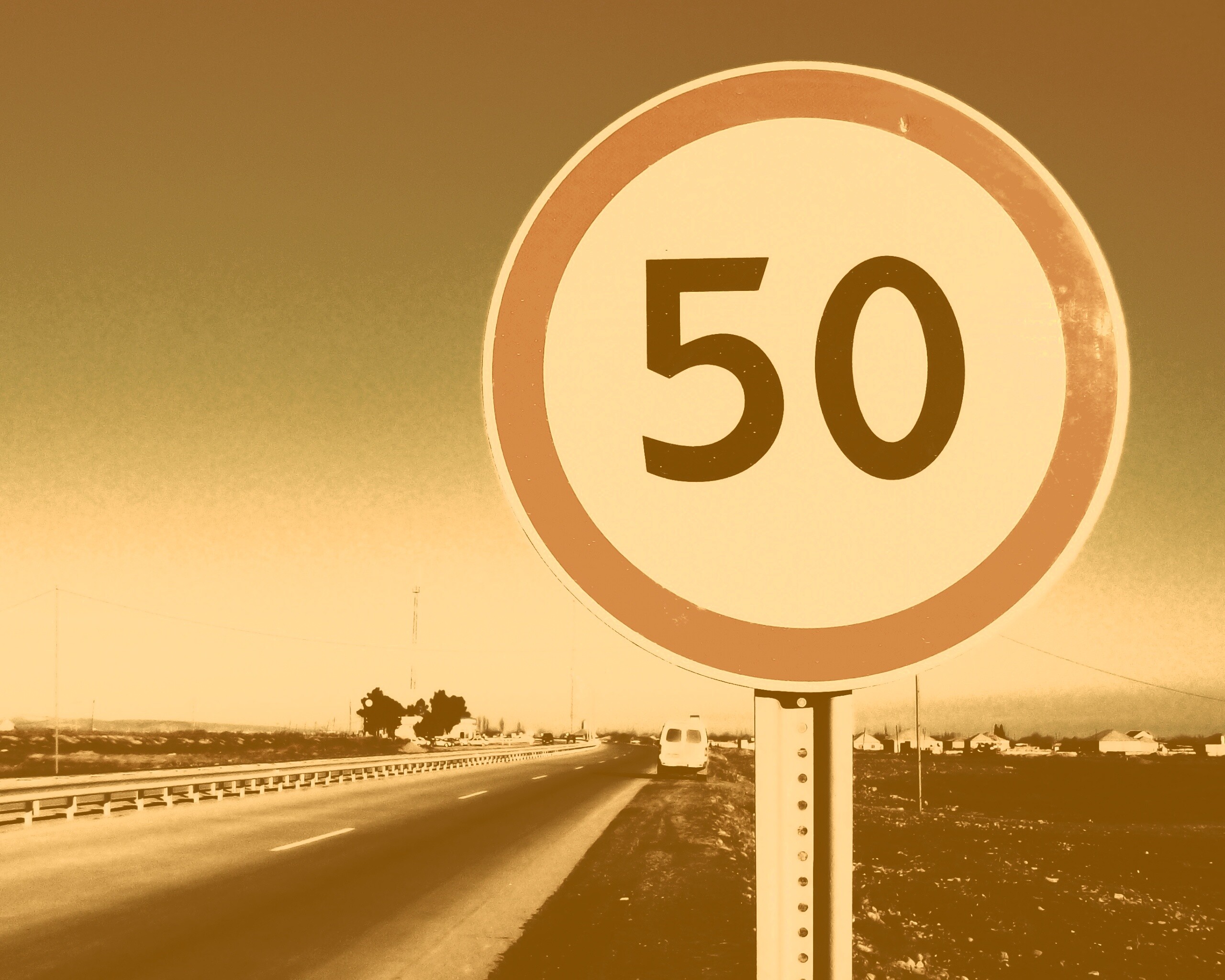 Ограничение скорости 50 км/ч обои