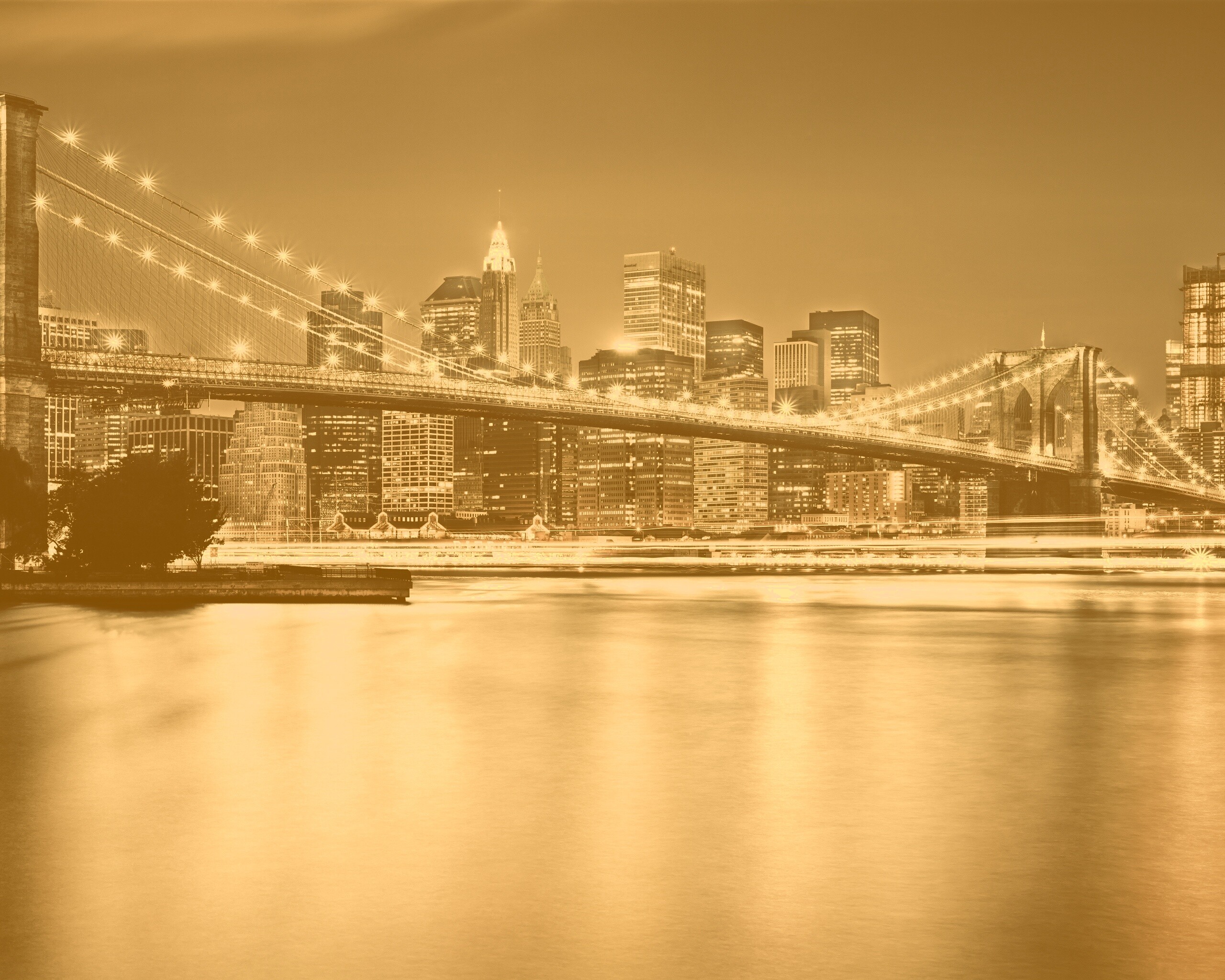 Огни ночного города обои