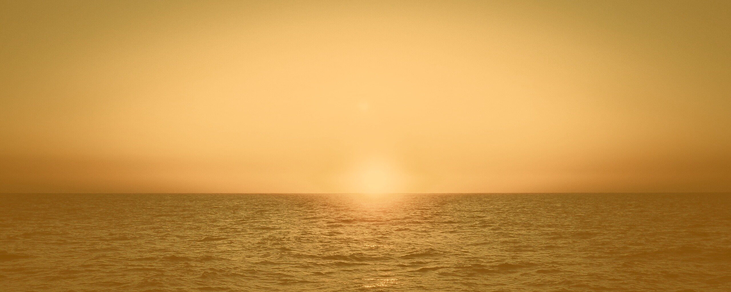 Заходящее солнце обои