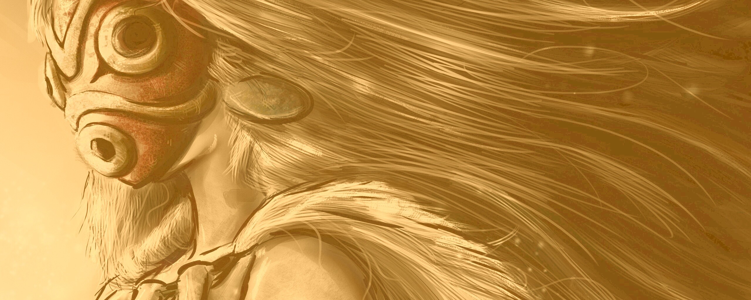 Страшная маска обои