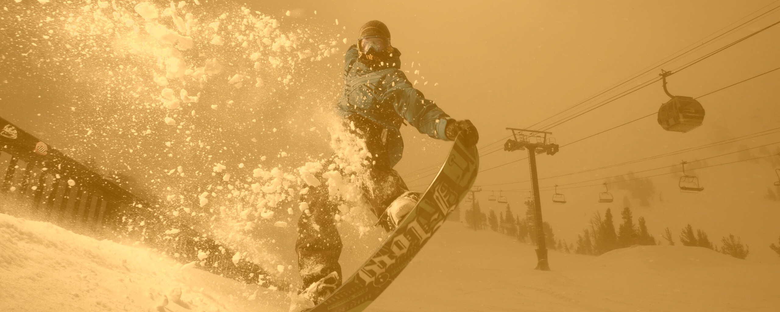 Сноубордист обои