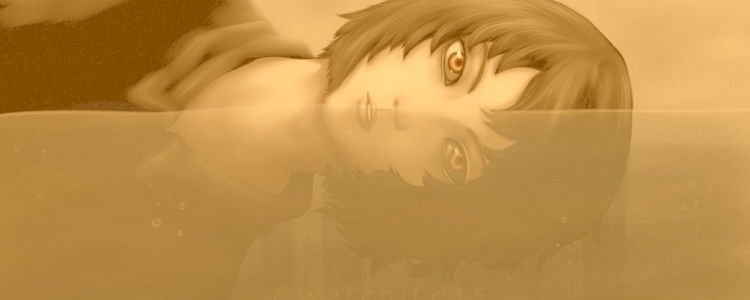 Девочка в воде обои