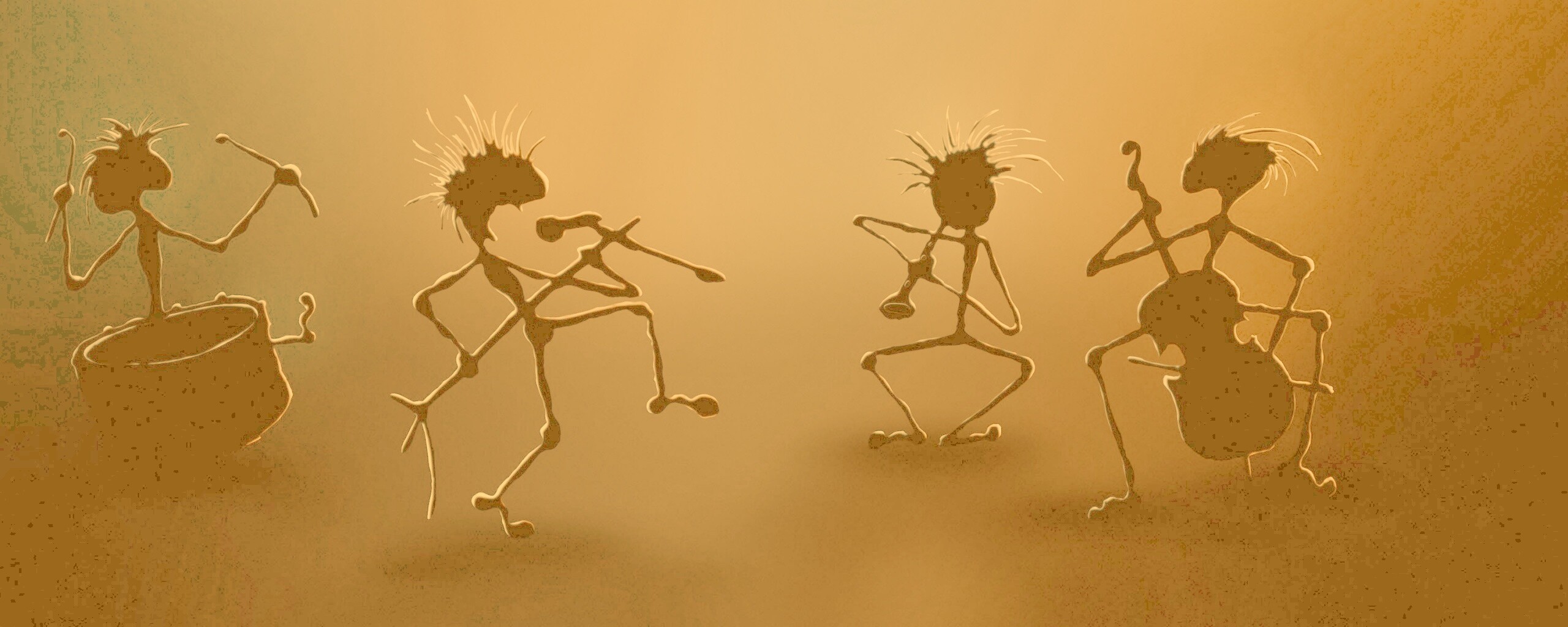 Фигурки музыкантов обои