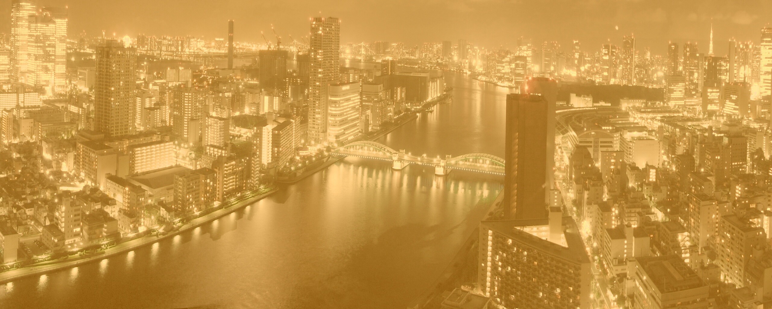 Панорама Токио обои