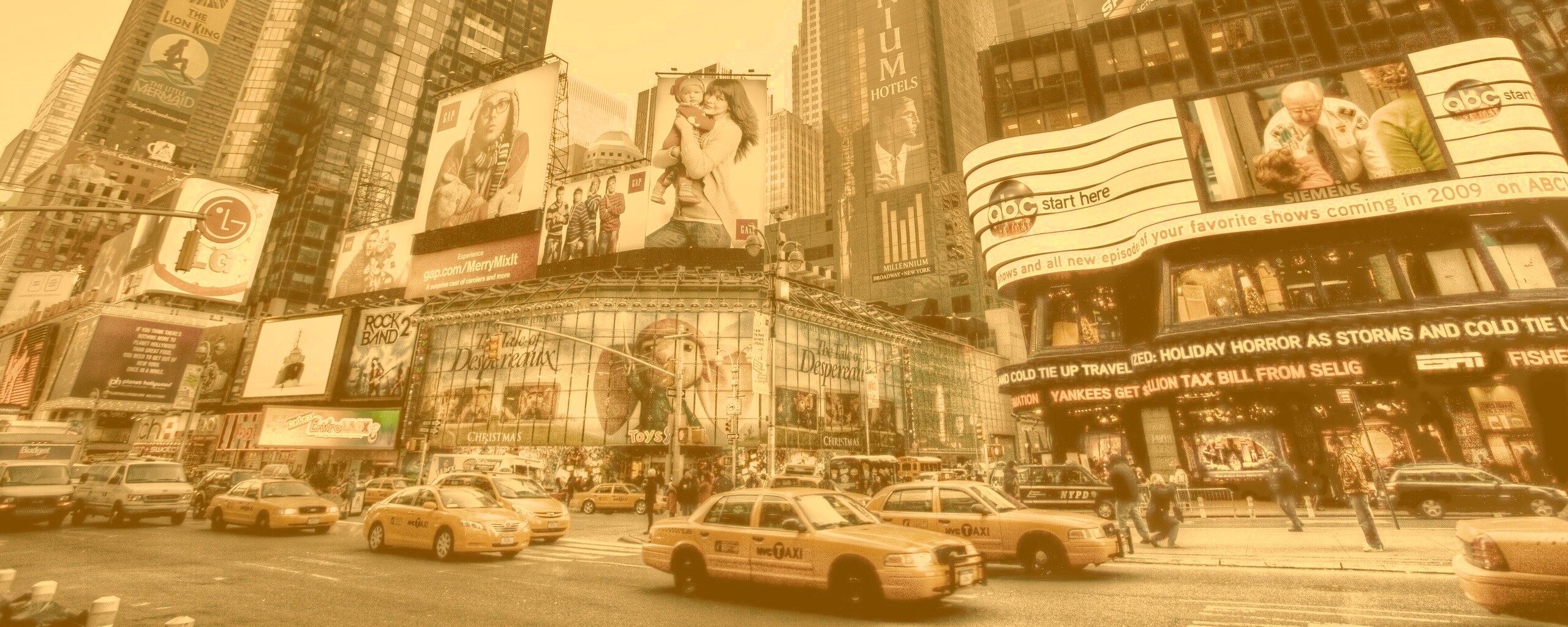 Улицы Нью-Йорка обои