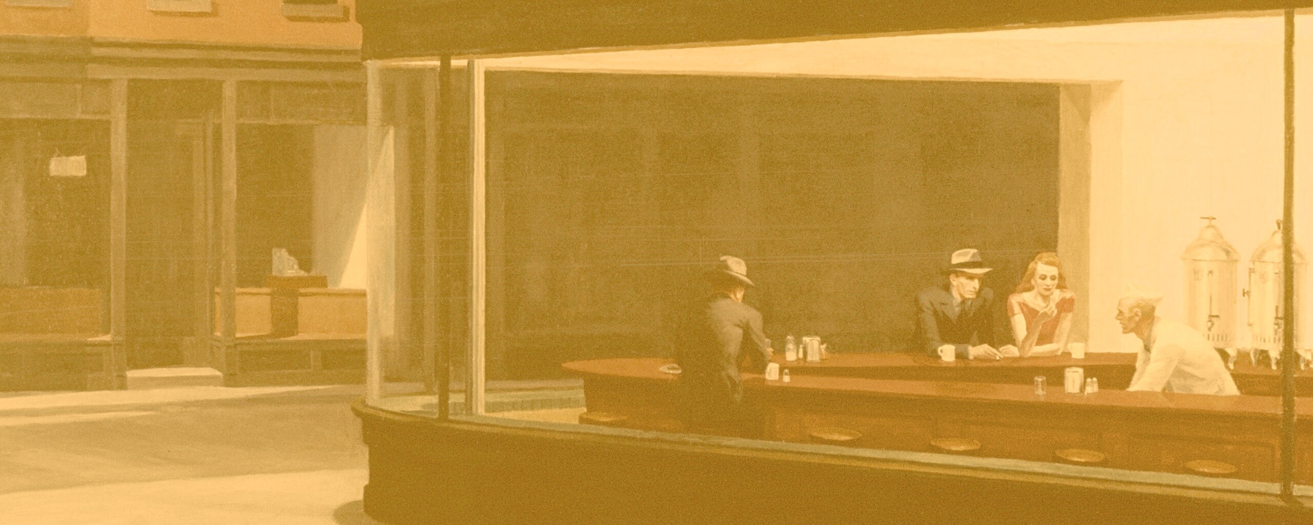 Ночное кафе обои