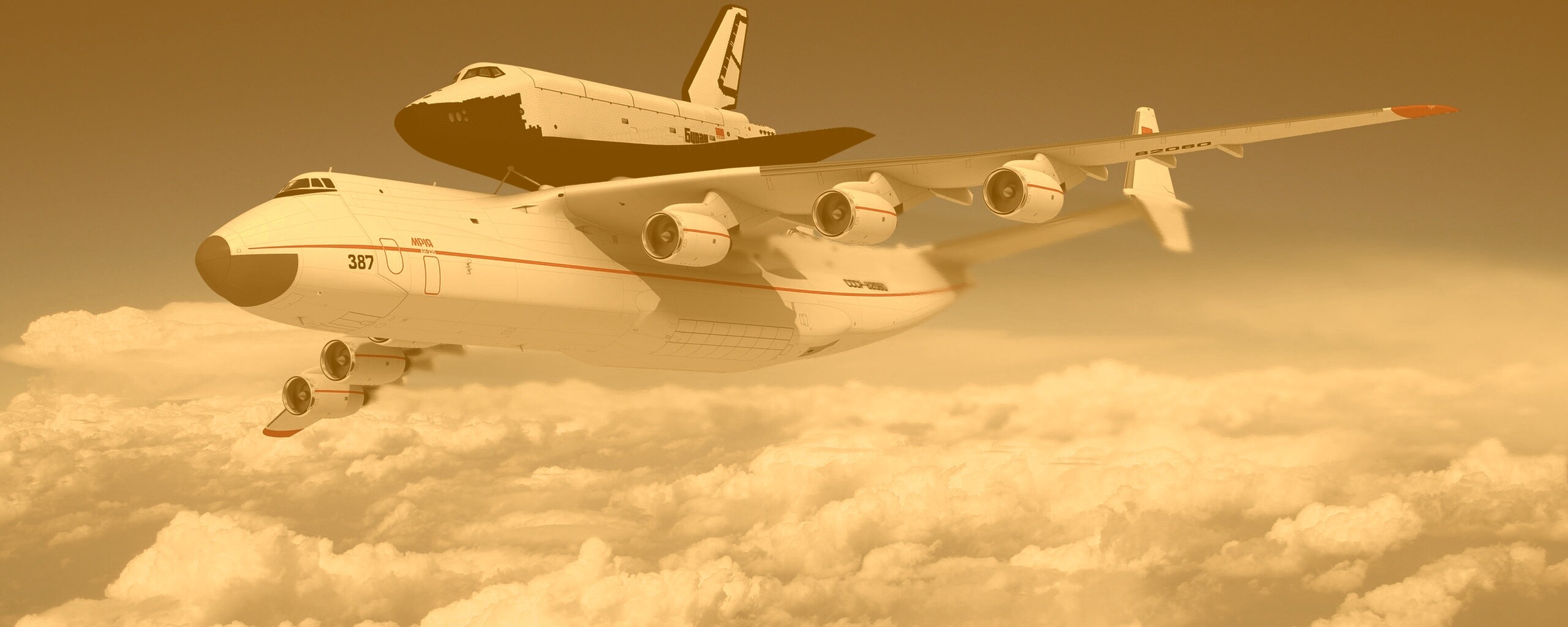 Авиатранспортировка Бурана обои