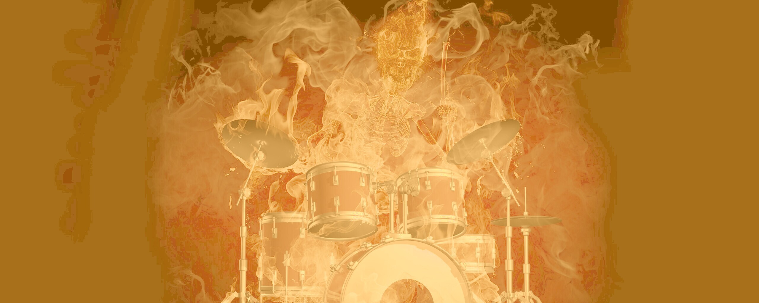 Огненный барабанщик обои