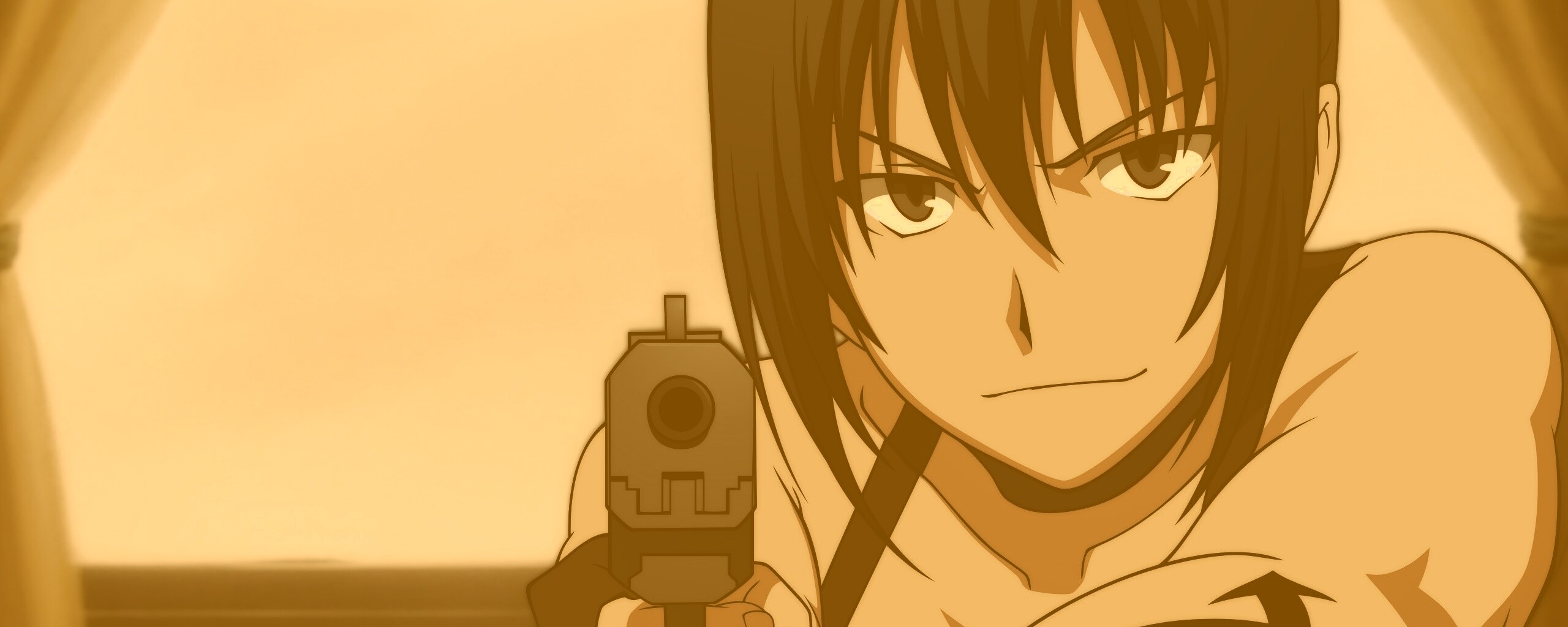 Девушка с пистолетом обои