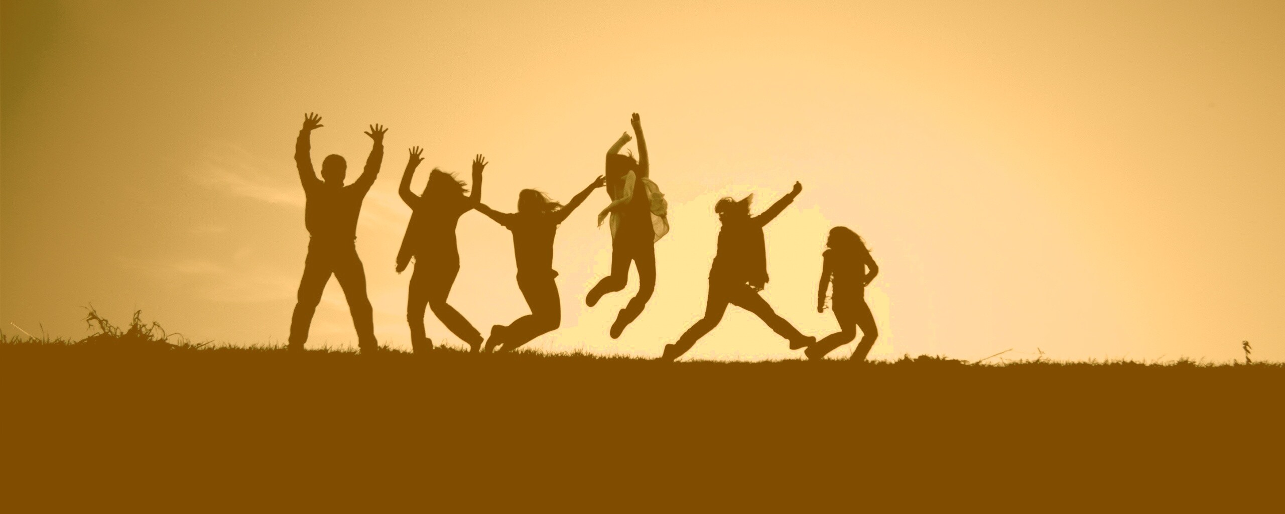 Силуэты людей обои