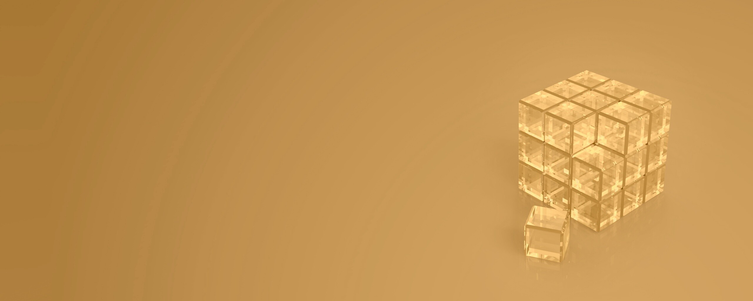 Стеклянный куб обои