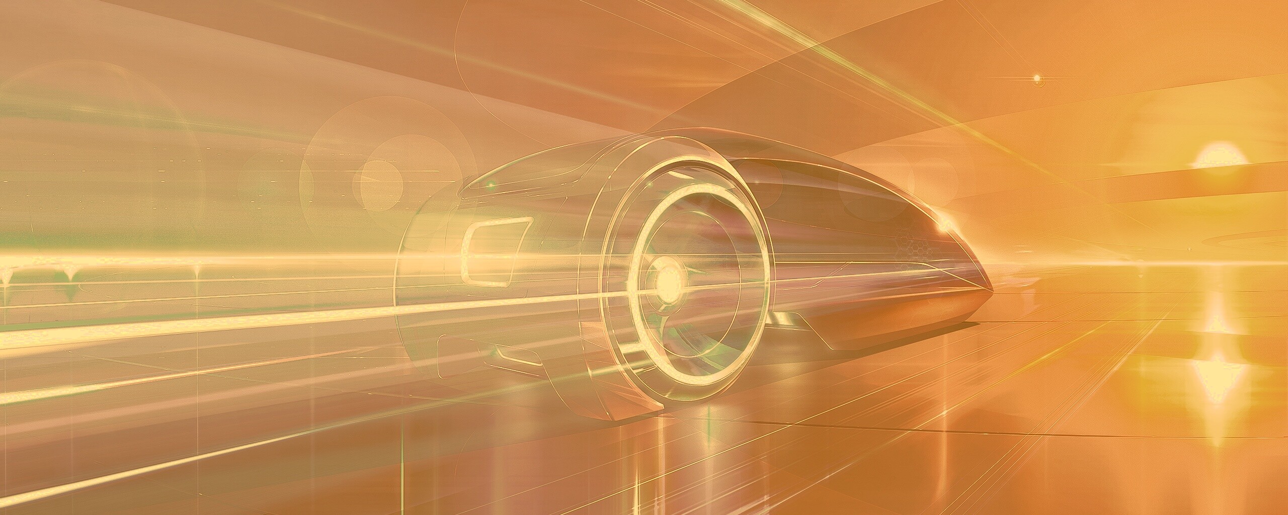 В закат обои