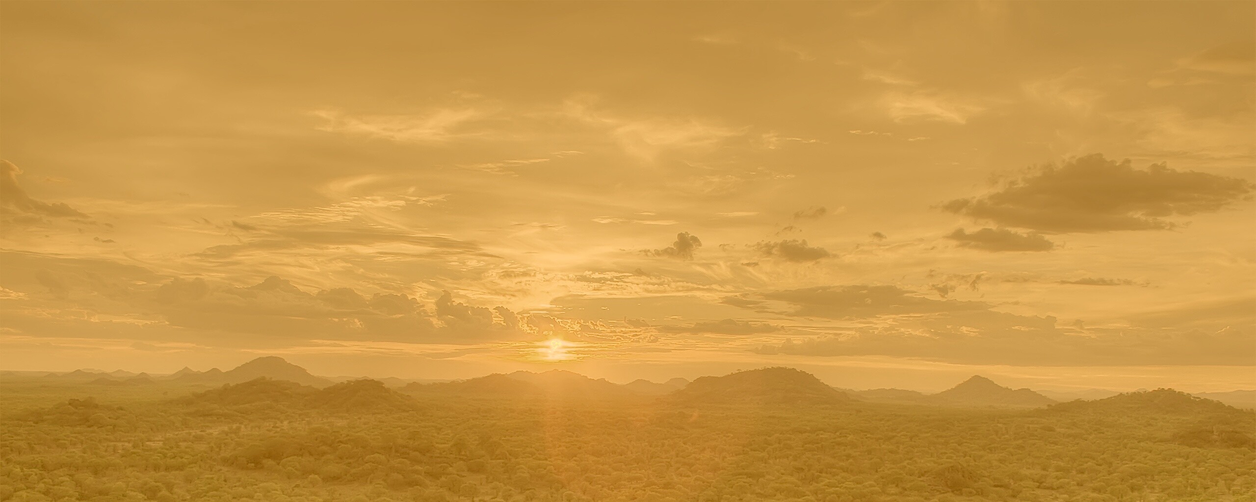 Закат в Африке обои