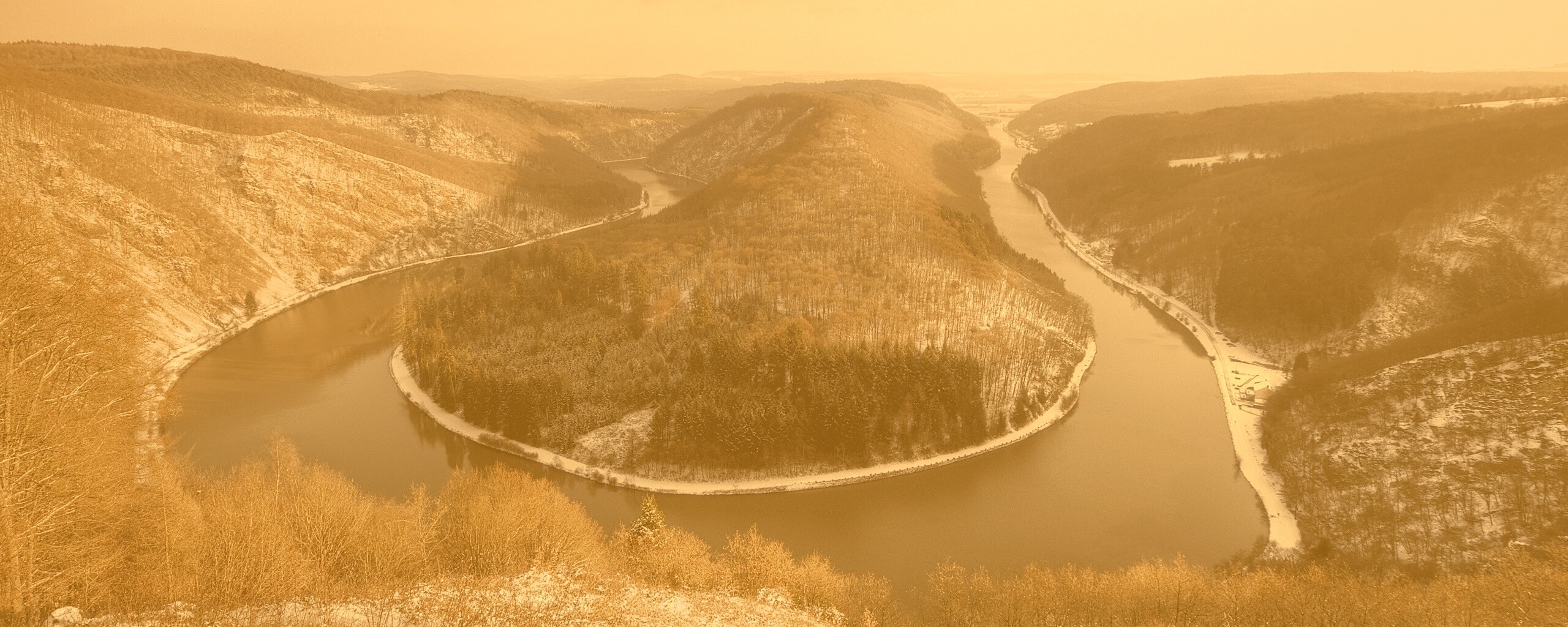 Изгиб реки обои