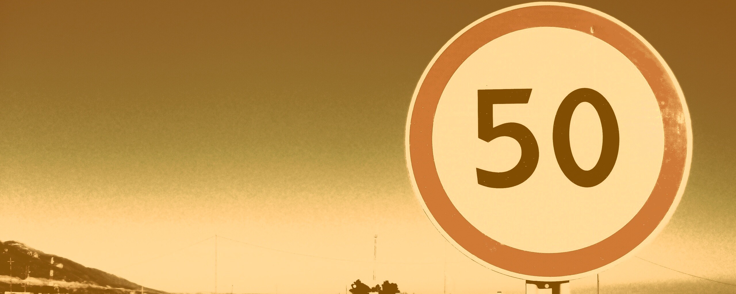 Ограничение скорости 50 км/ч обои