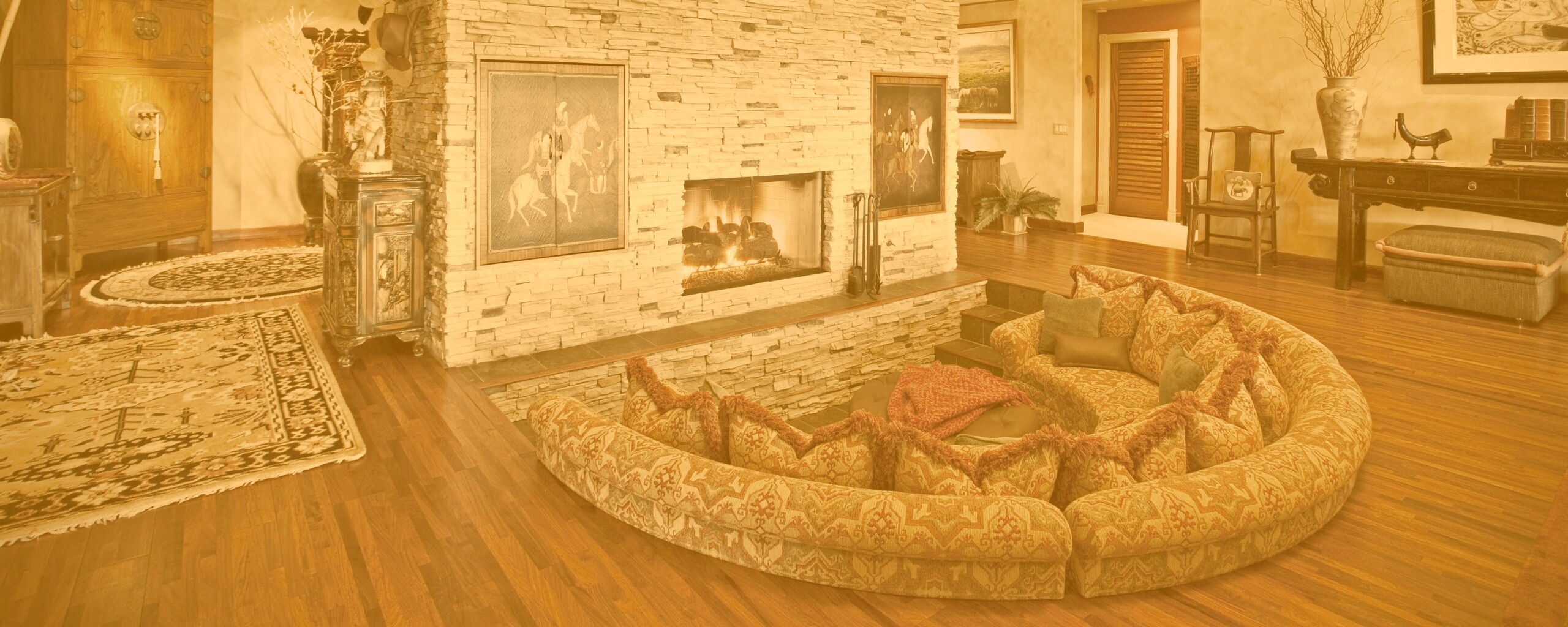 Интерьер гостинной обои