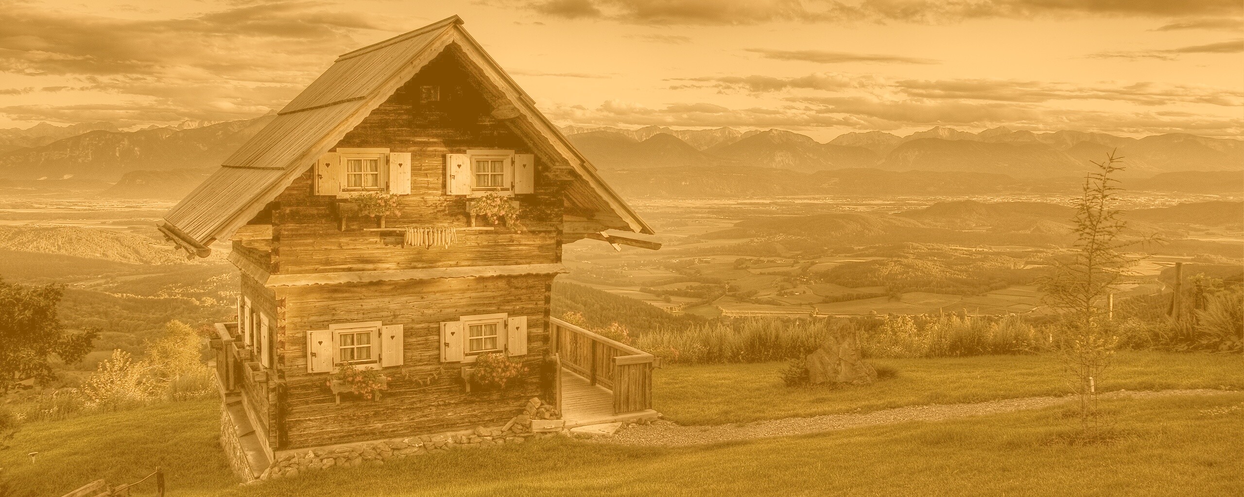 Старенький дом в Австрии обои