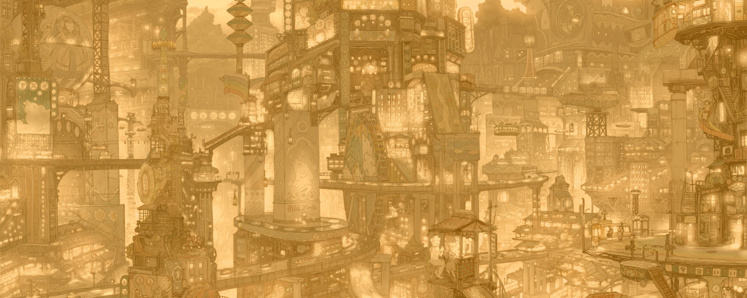 Город будущего обои