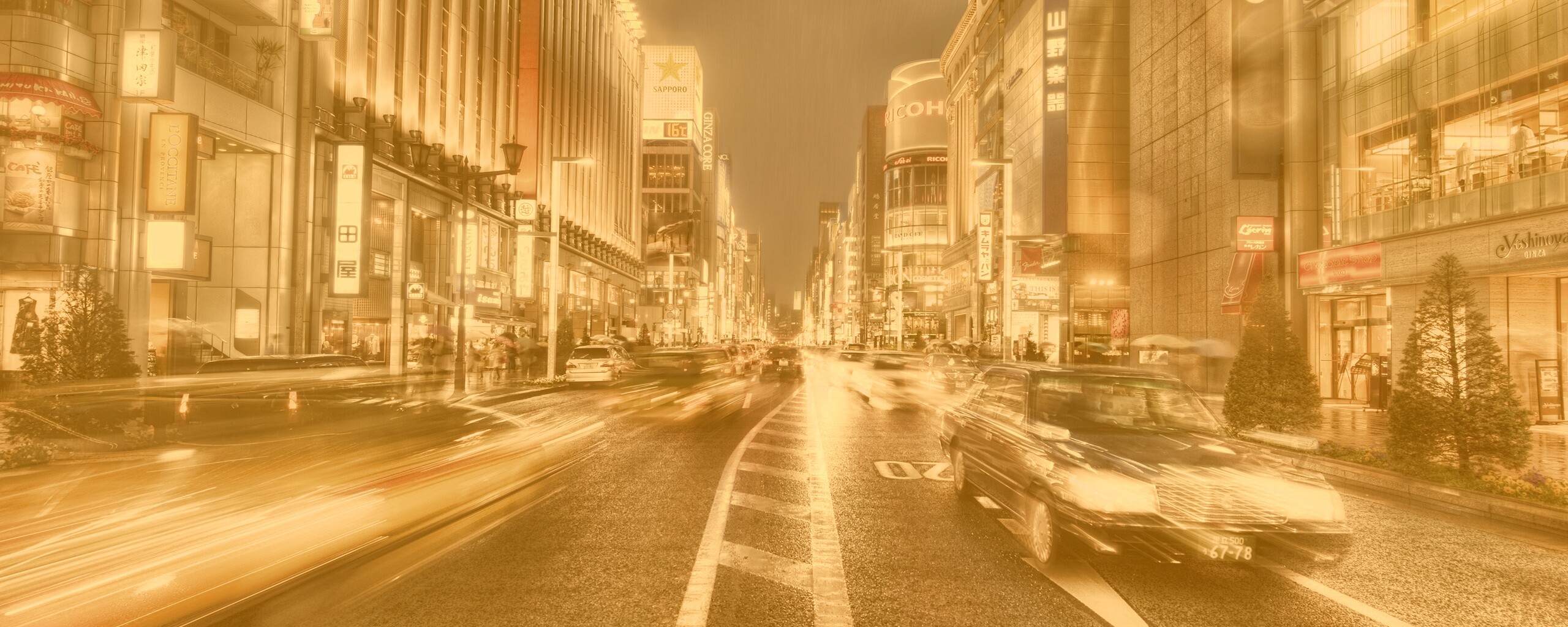 Ночное движение обои